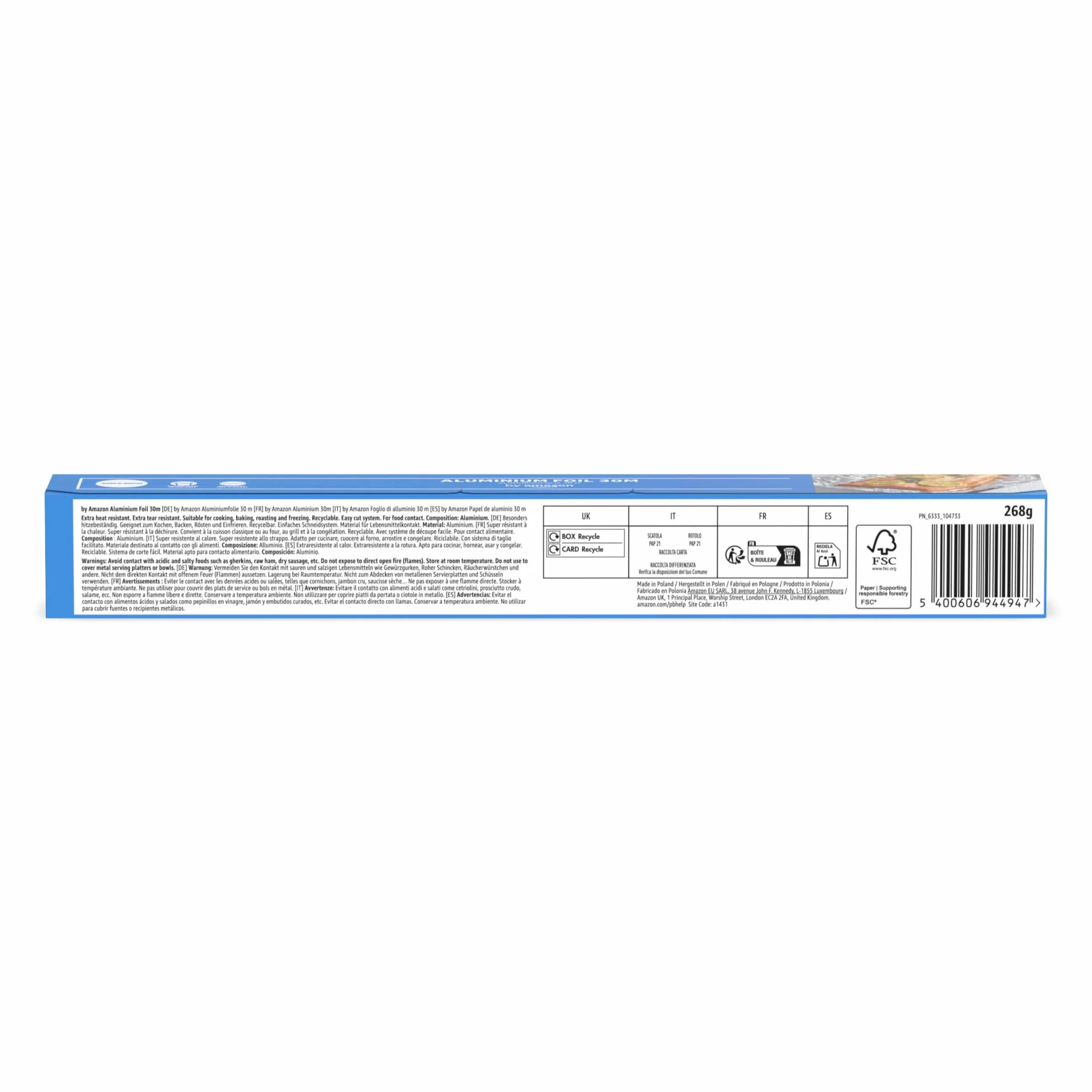 Rotolo di alluminio 30 m x 30 cm by Amazon
