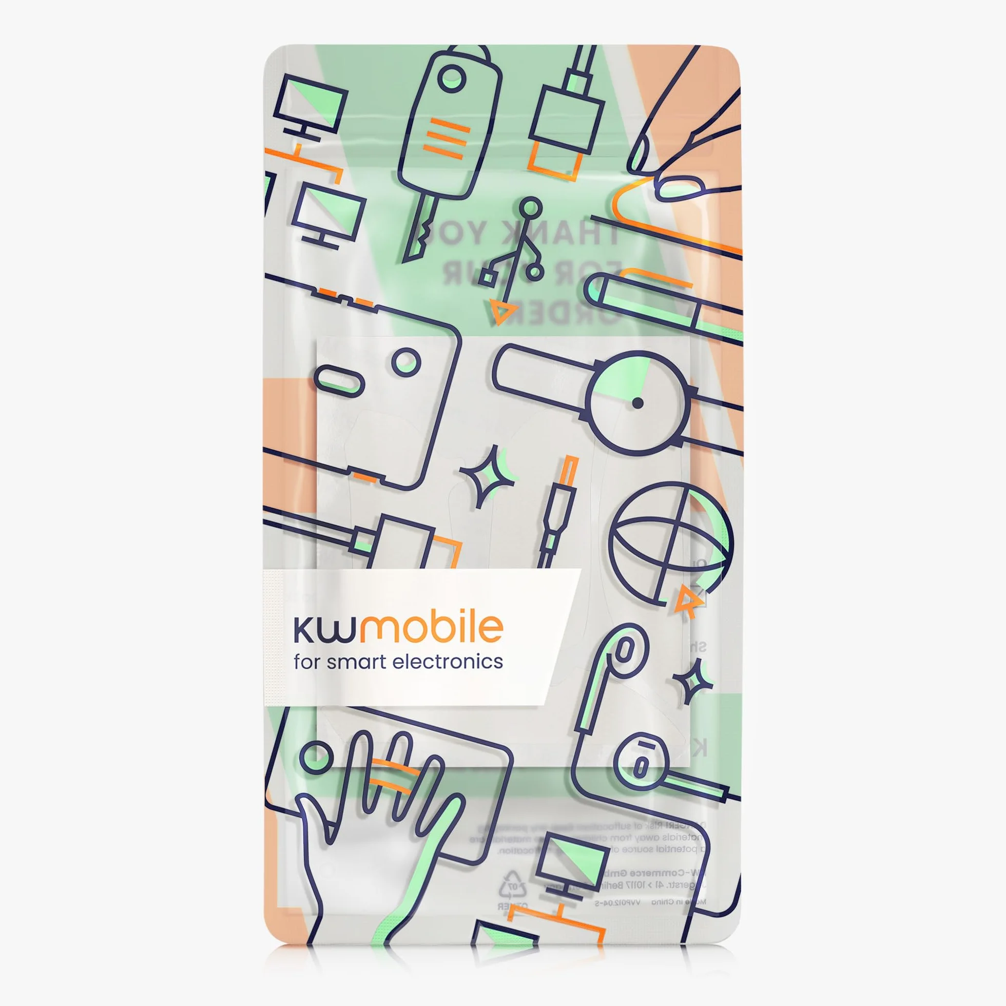 kwmobile Nastro Antiscivolo per Mouse da Gioco Compatibile con Razer Viper V2 Pro Griptape - Facile da Applicare e Sottile - 0,5 mm - bianco