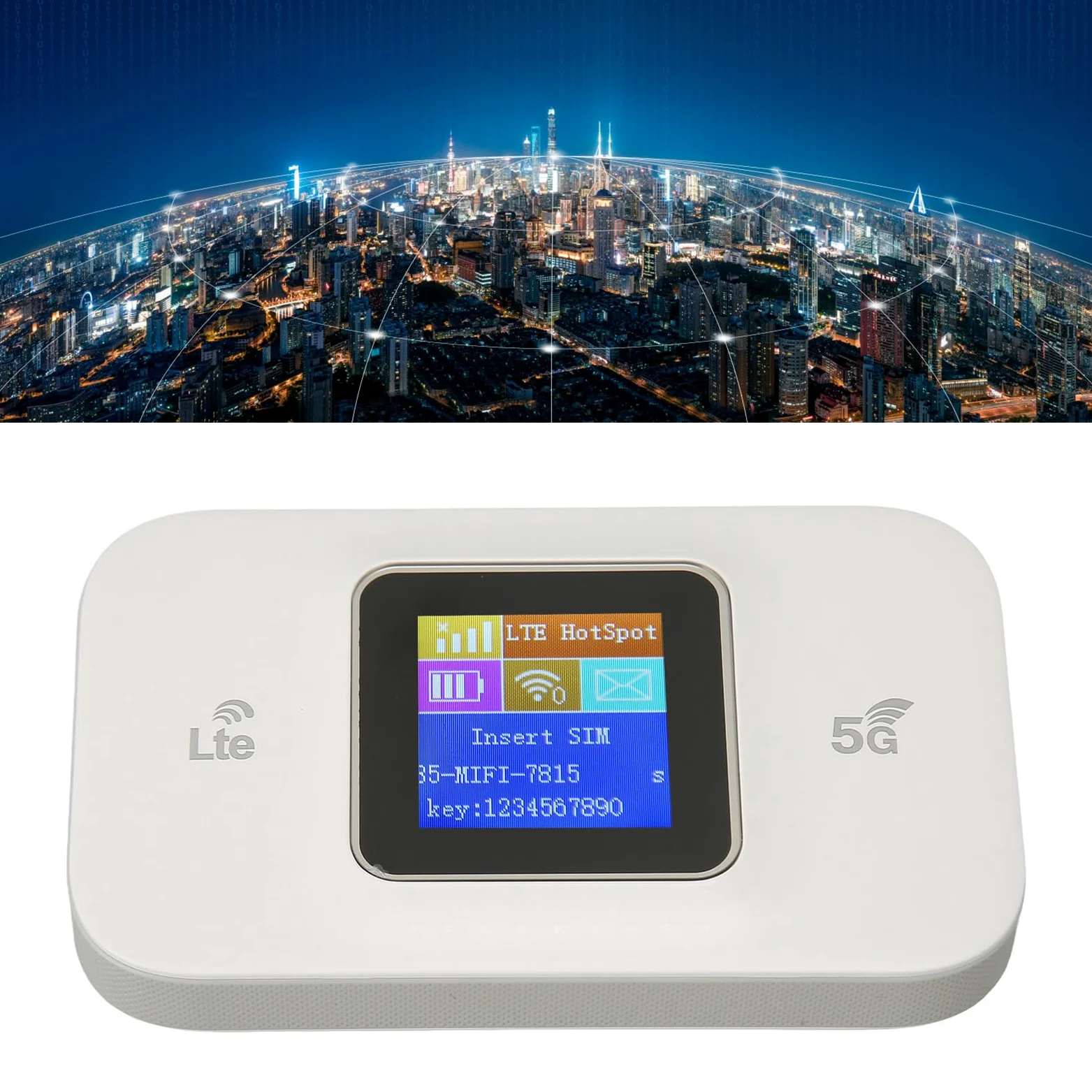 Router Mobile 4G con Condivisione 300 Mbps, per Uso Domestico e Ufficio | Design portatile, supporta fino a 10 dispositivi, plug and play, alimentato tramite USB, ottimo per i viaggi