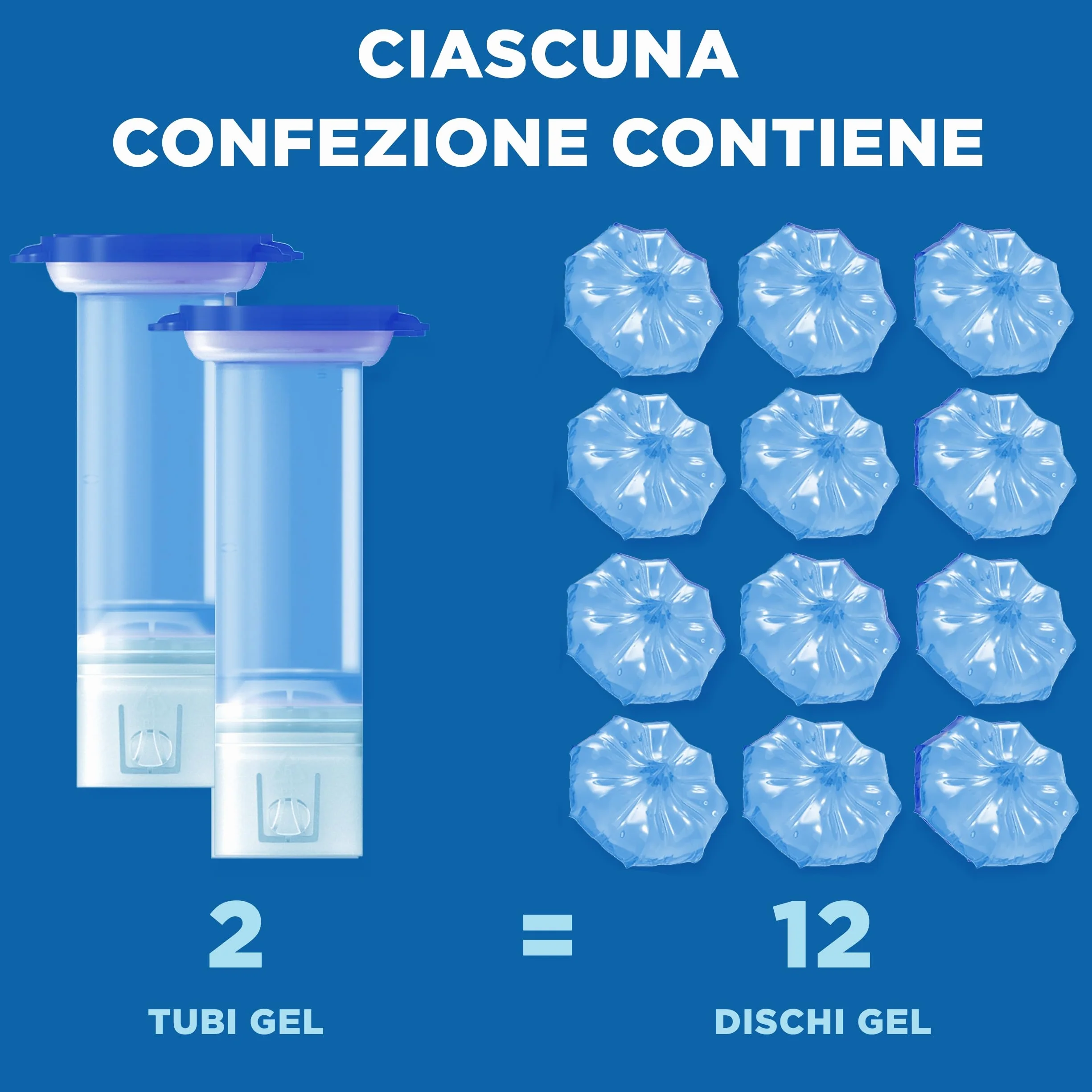 Duck Fresh Discs Dischi Gel Igienizzanti WC Fragranza Brezza Marine 6 Ricariche 36 Dischi