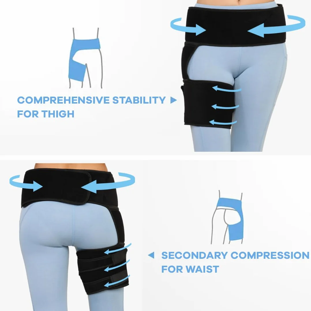 Supporto Regolabile Per Il Dolore All'Anca, Groin Wrap, Ischio-Gambali, Coscia E Nervo Sciatico