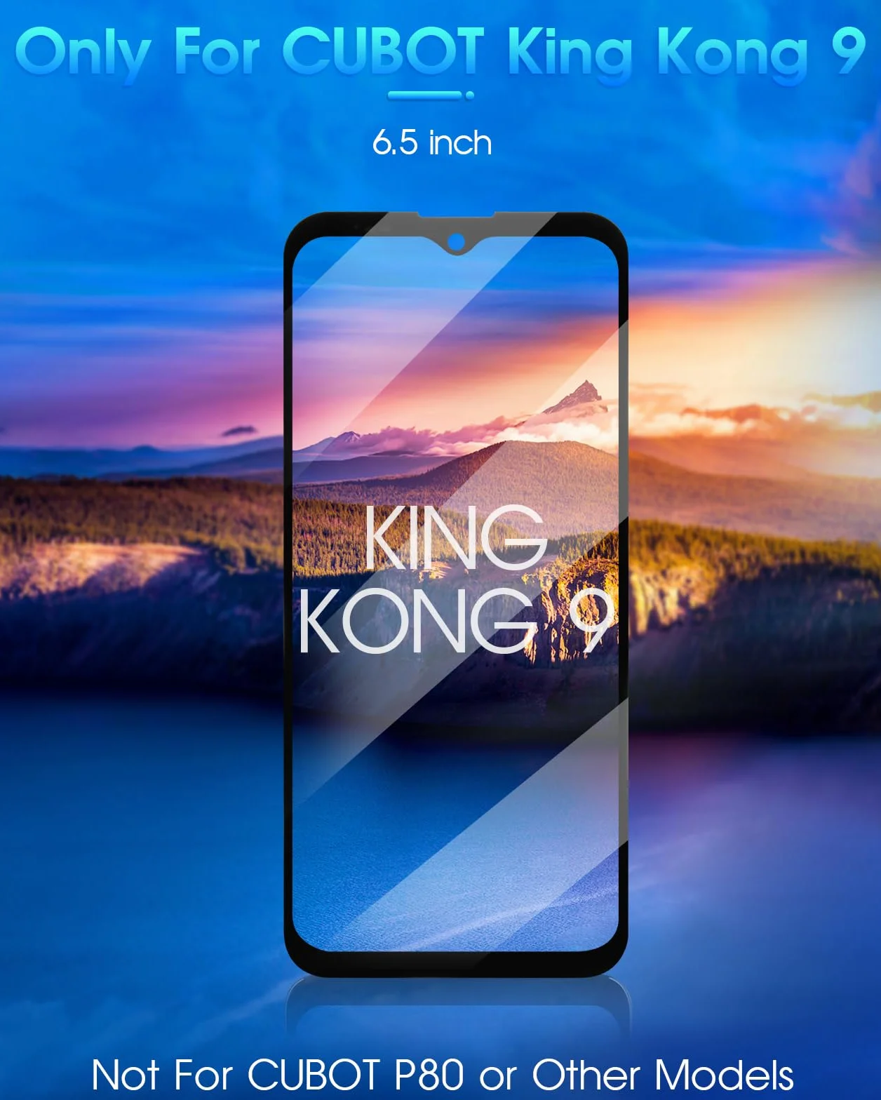 ARSSLY LCD Schermo per Cubot King Kong 9 Display per Cubot Kingkong 9 D-HPY F663343 Sostituzione dello Schermo Touchscreen Digitazer Assembly con Strumenti (Nero)