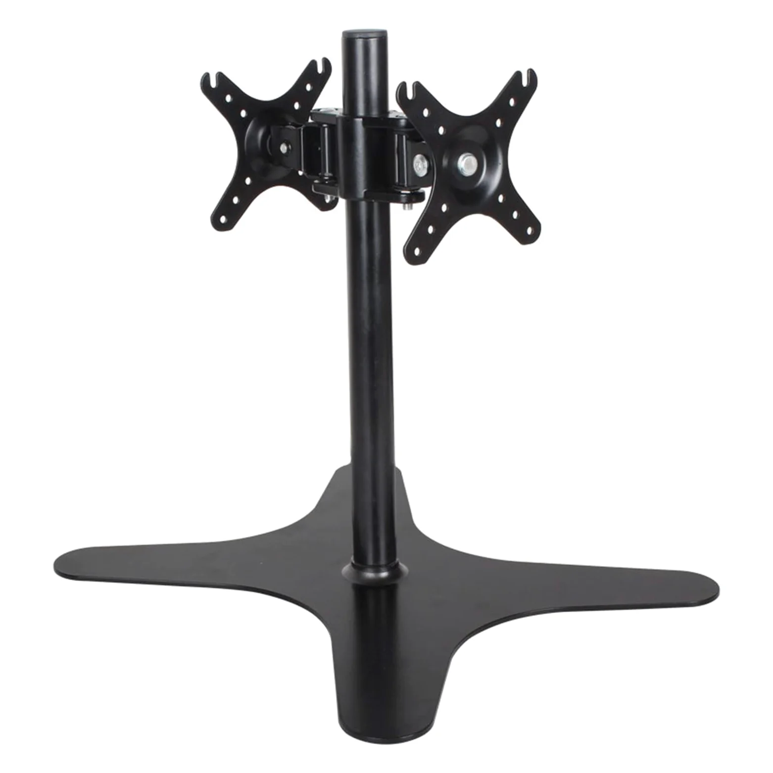 Supporto per Doppio Monitor, Supporto da Scrivania Autoportante per 2 Schermi Fino A 32 Pollici, Regolazione in Altezza, Inclinazione, Rotazione E Orientamento del Monitor.