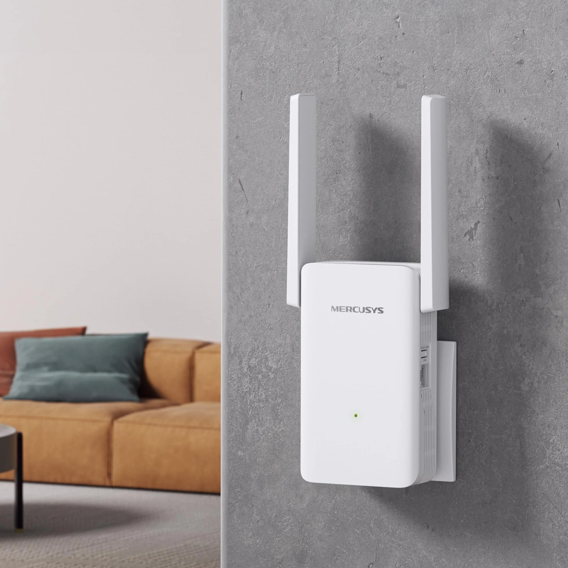Mercury TP-Link ME80X Ripetitore WiFi 6 AX3000Mbps, 1 Porta Gigabit Ethernet, Ripetitore WiFi Potente per Casa, Wifi Extender, Compatibile con Tutti i Box Internet, 2 Antenne Esterne, Modalità RE/AP.