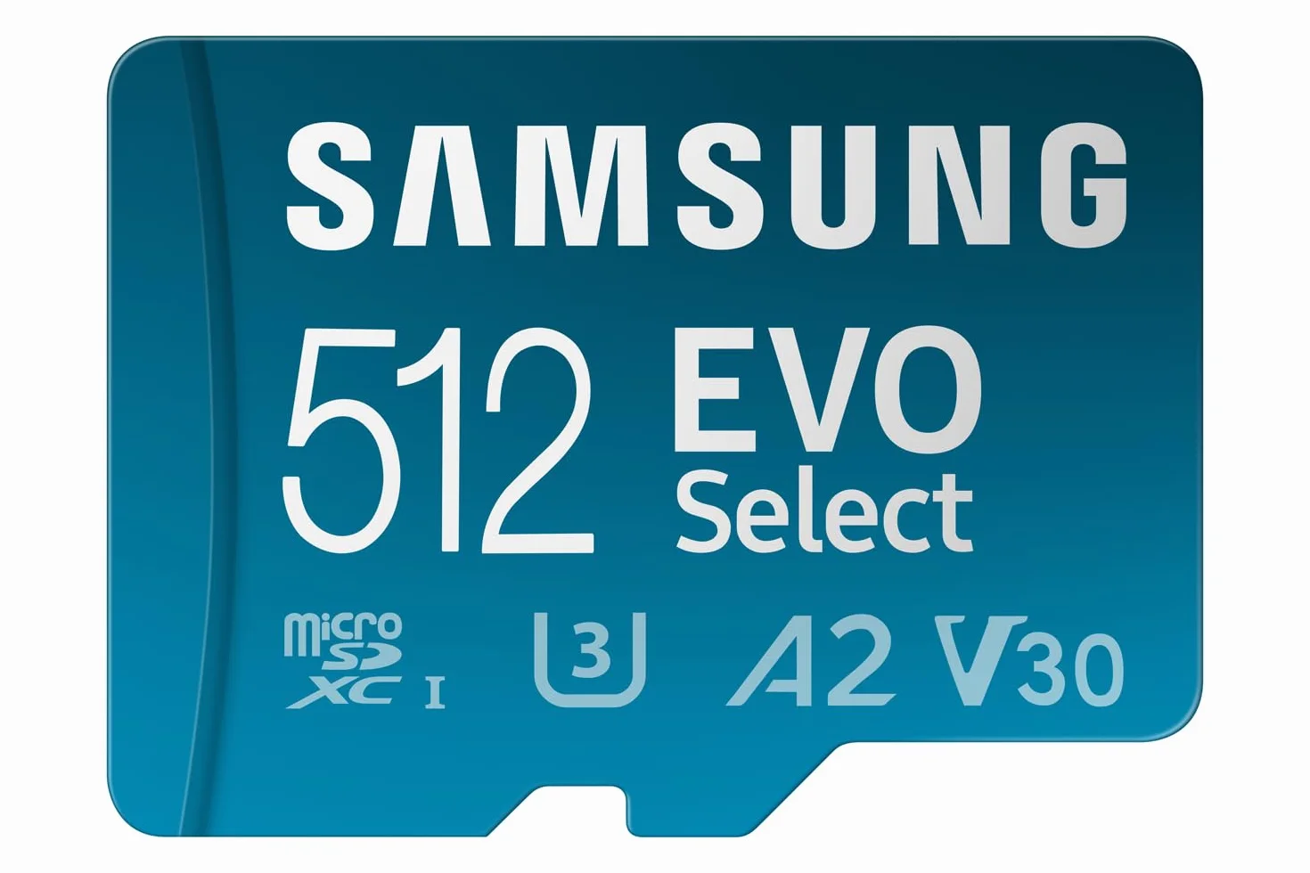 Samsung Memorie EVO Select Scheda MicroSD da 512GB, UHS-I U3, fino a 160 MB/s, compatibile con Smartphone, Tablet, Console Gaming, GoPro