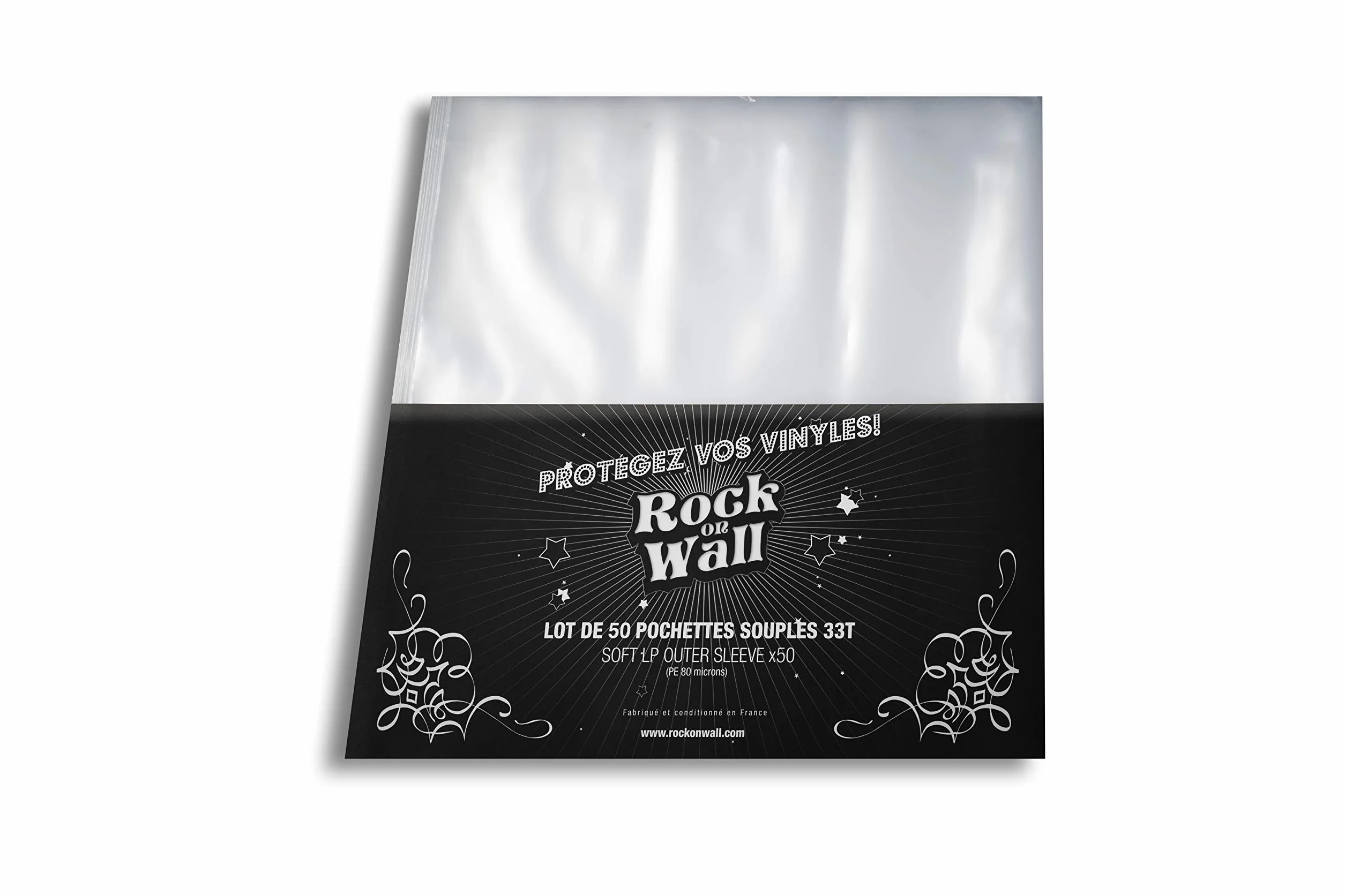 Rock on Wall Busta morbida, 33T, confezione da 50