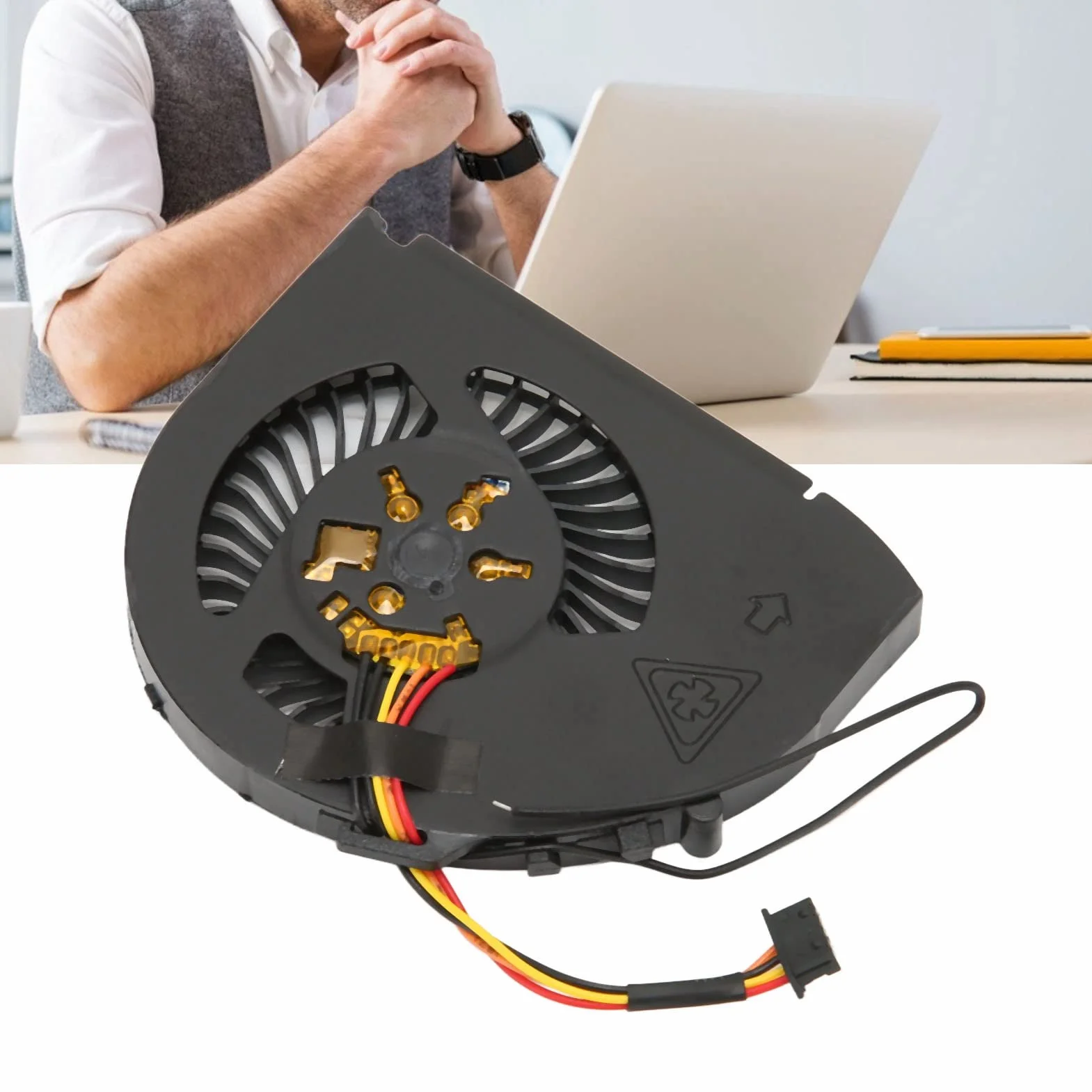 Ventola di Raffreddamento CPU, DC 5V 2.25W Ventola per Computer Silenziosa, Dissipatore di Calore CPU Sostitutivo a 5 Pin per ThinkPad T440s T450s