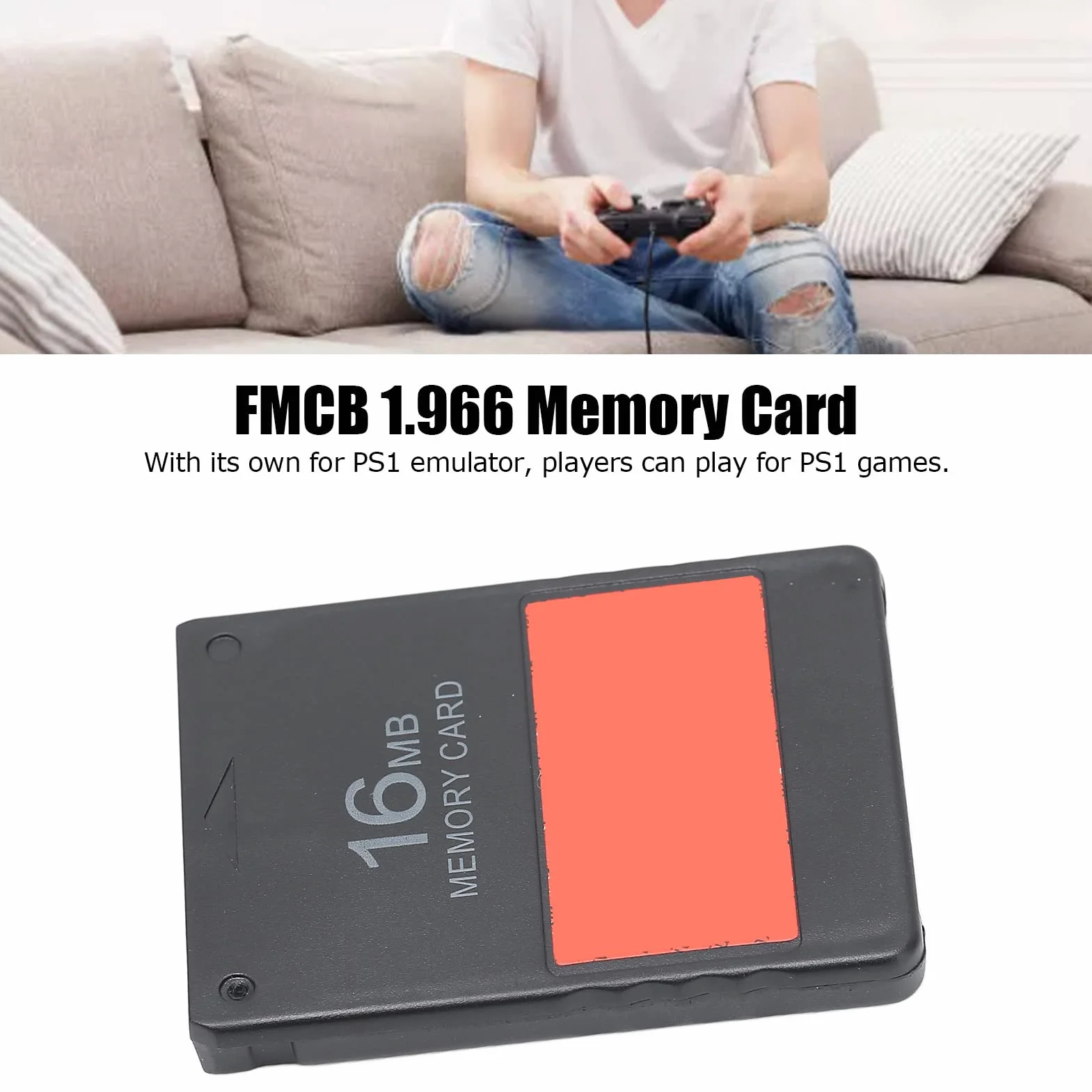 Giochi Memory Card, Classic FMCB Memory Card Giochi USB Plug and Play con per PS1 Emulator per PS1 per Games