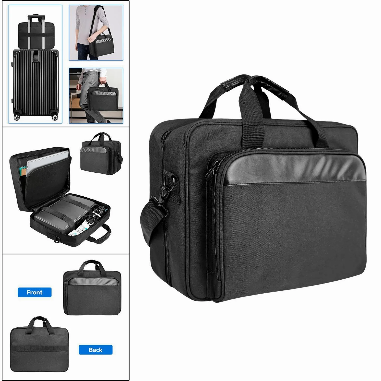 Ailan Borsa porta stampante portatile resistente con strato protettivo adatta a varie occupazioni. La borsa porta stampante portatile è realizzata in poliestere con manici.