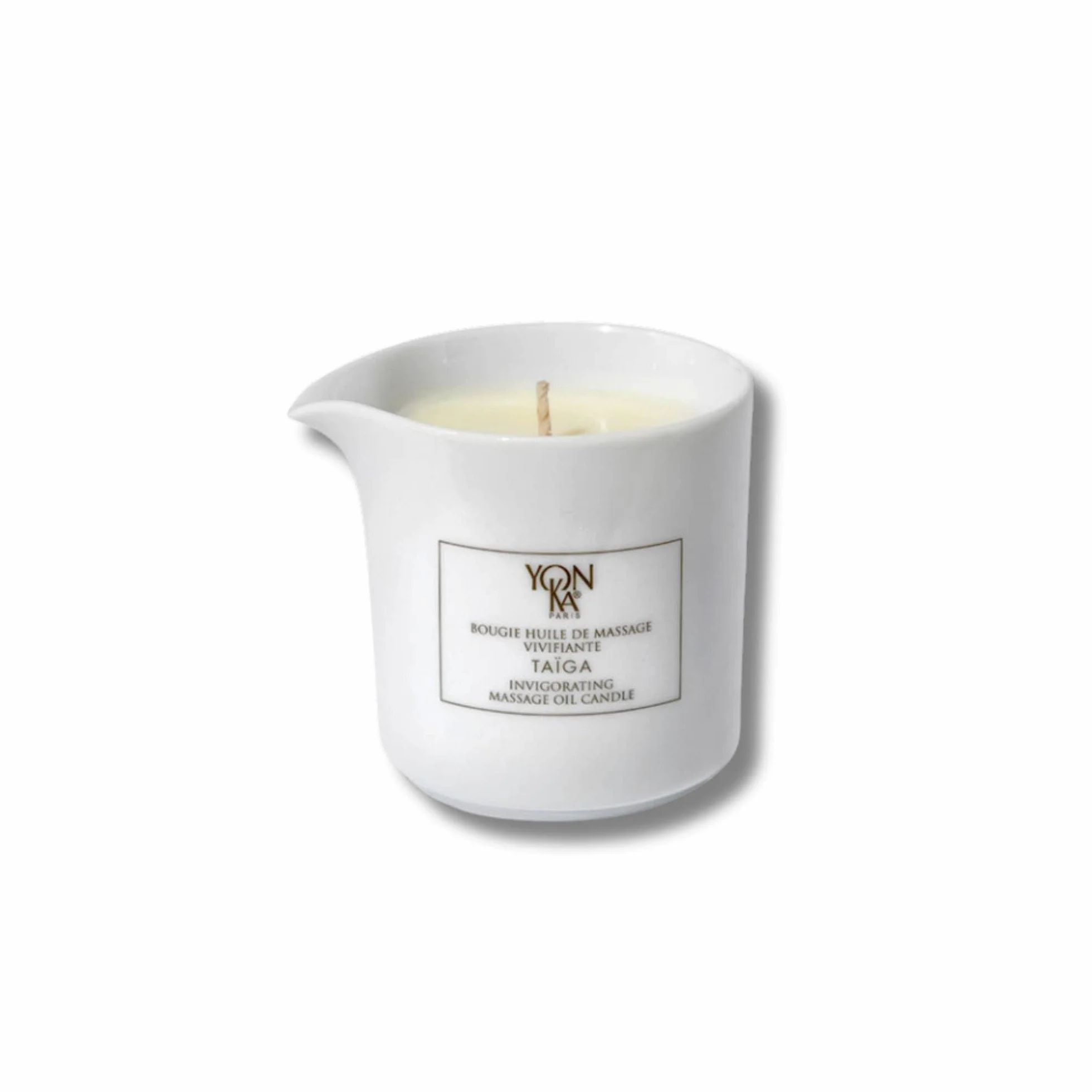 Yonka Candela da Massaggio Taïga Relax Intimo Ingredienti Naturali Nutrienti Profumazioni Legnose Rilassanti Massaggio Riscaldante Utilizzo Versatile