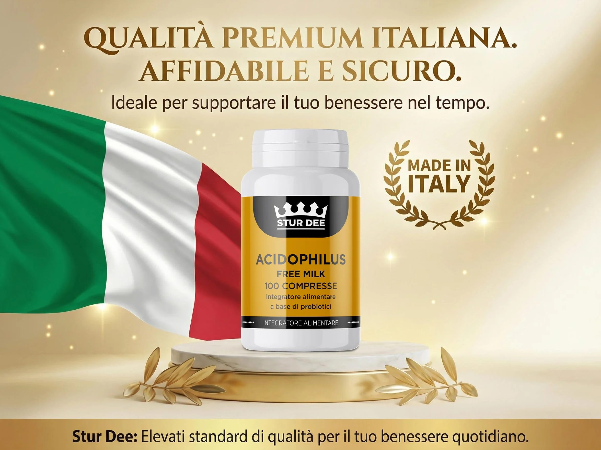 Acidophilus Probiotici Donna Lactobacillus Acidophilus Supporto Digestione Gonfiore Equilibrio Intestinale Benessere Intimo 100 Cps Made in Italy