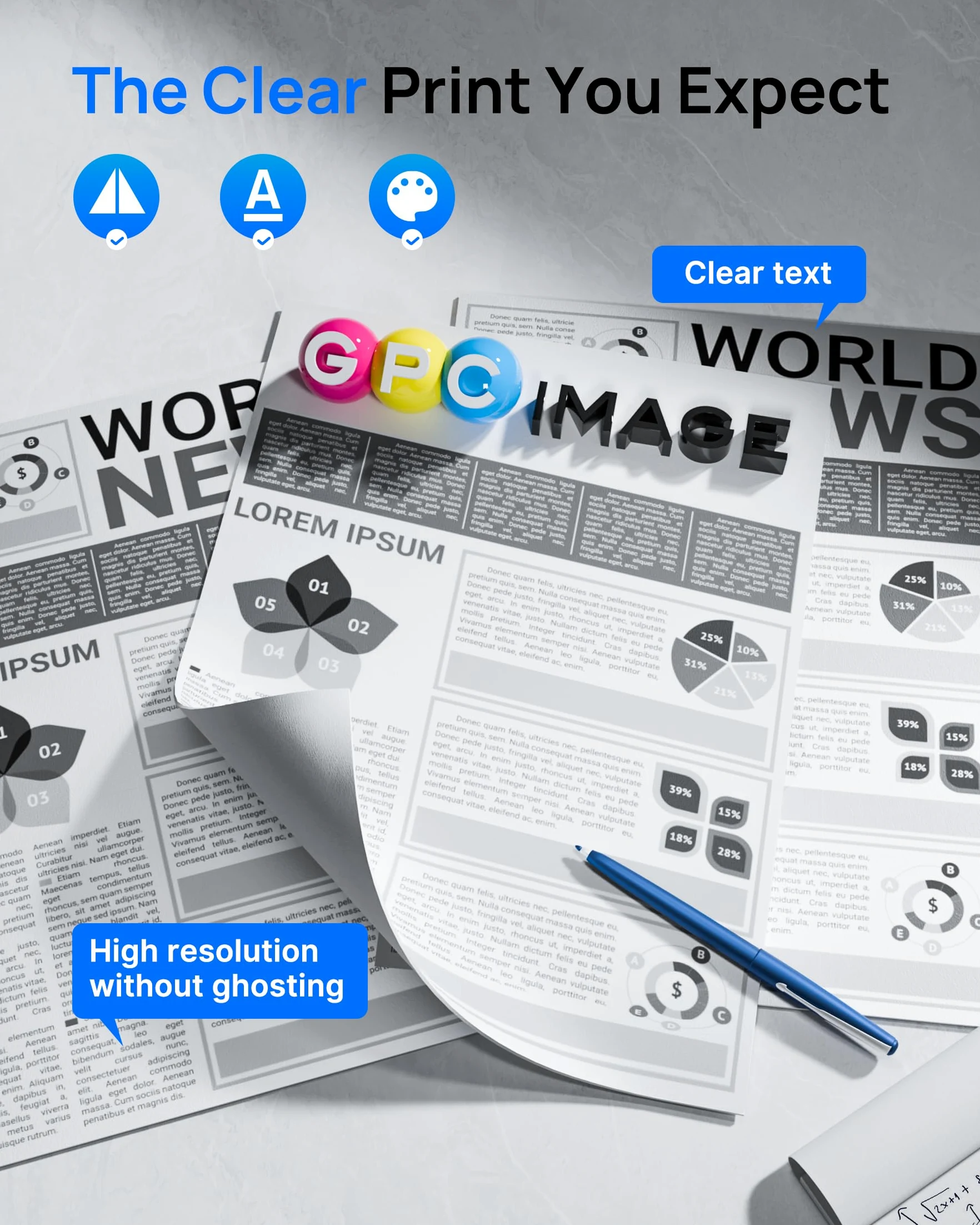 GPC Image 203X Nero Cartucce di Toner Compatibile per HP 203X 203A CF540X CF540A per toner HP Color Laserjet Pro MFP M281fdw M281fdn M281cdw M280nw M254dw M254nw M254dn (Nero, 2-Pack)