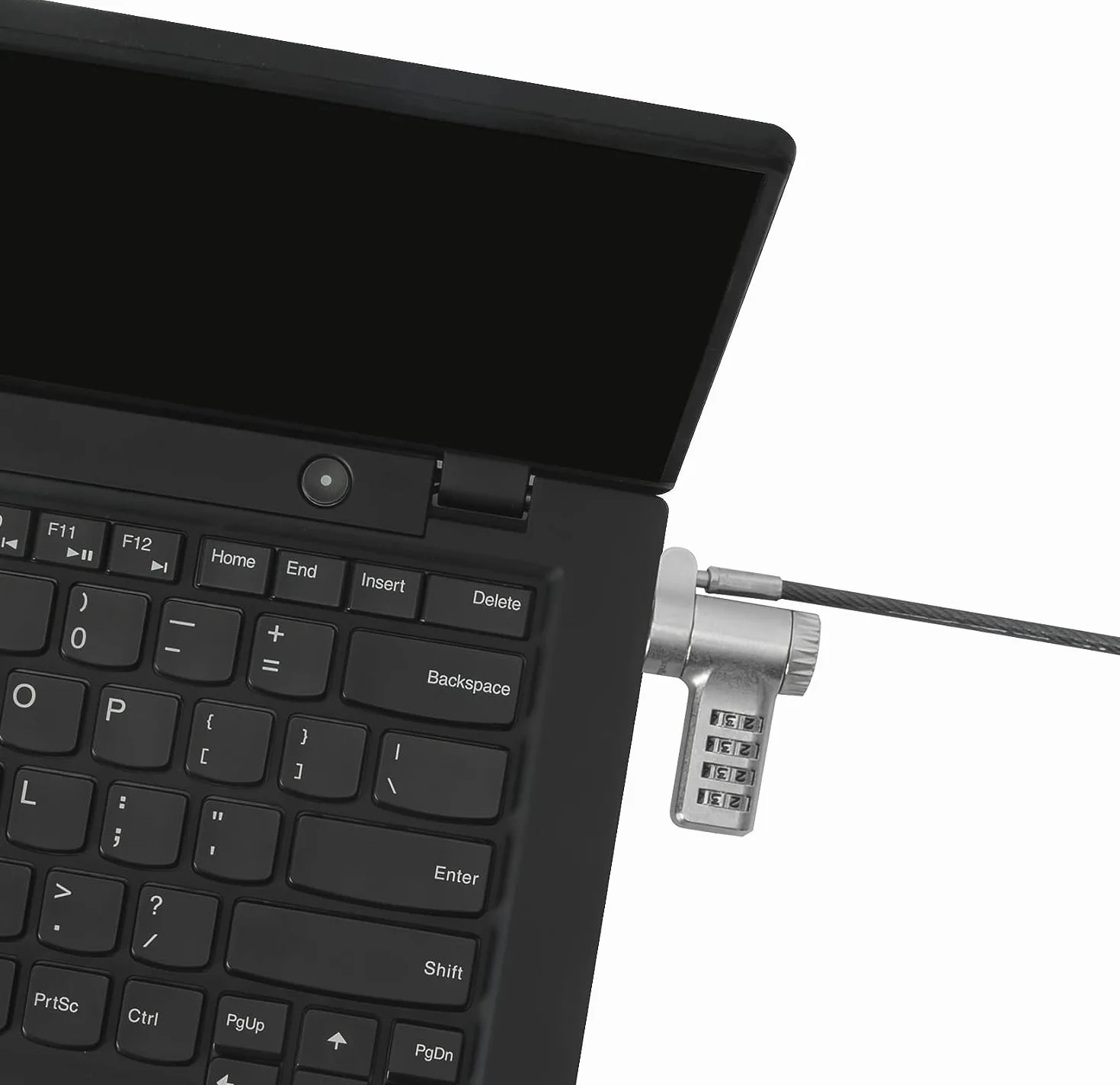 Techly 368093 Lucchetto con Sistema di Sicurezza Universale a Combinazione per Notebook Grigio