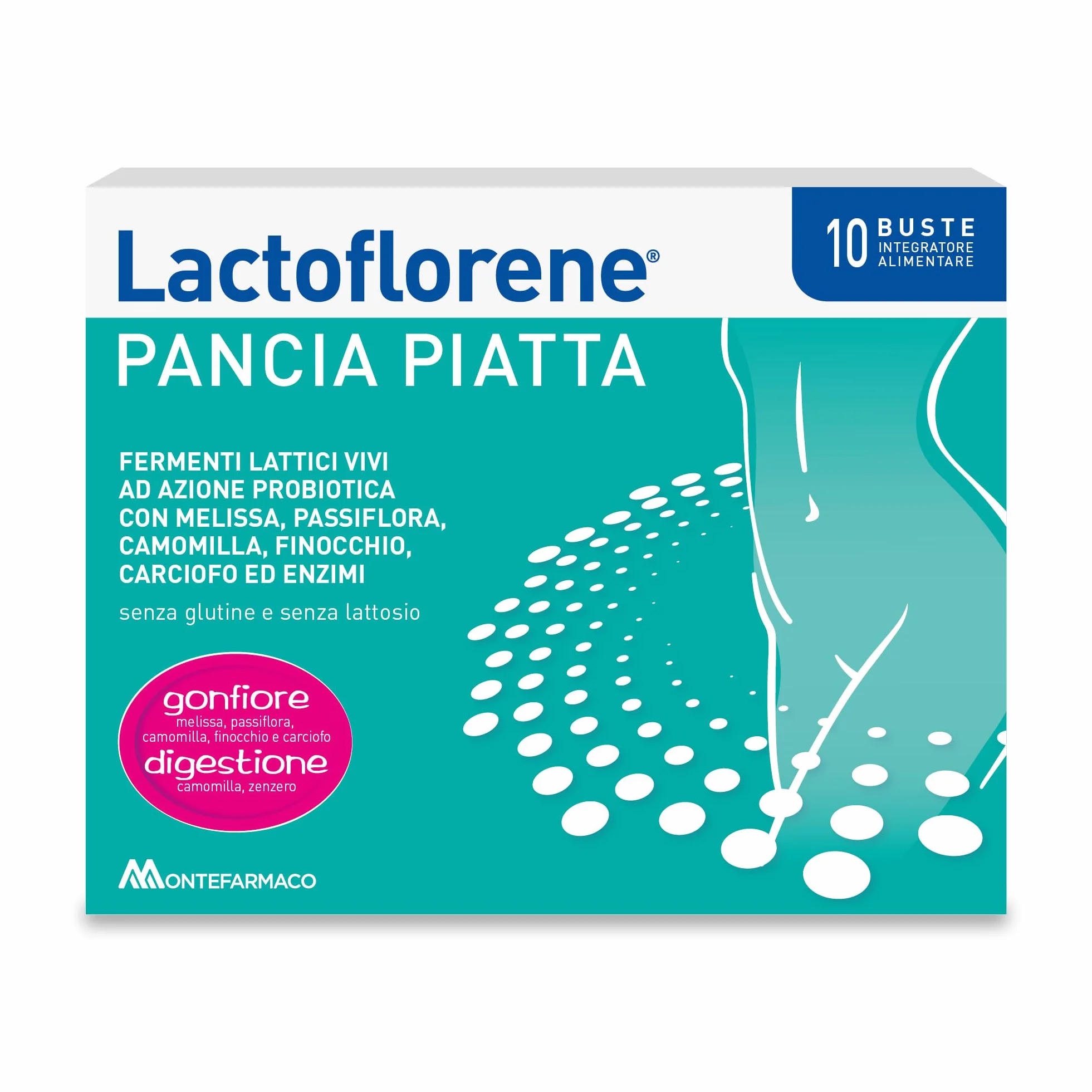 Montefarmaco Otc Lactoflorene Pancia Piatta 10 Bustine