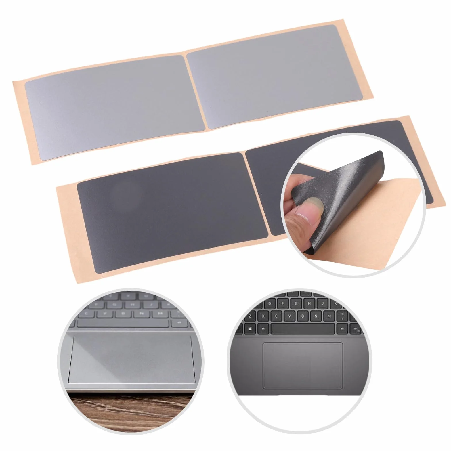 Pellicola protettiva per Notebook Trackpad Proteggere Non Slip Face Permanente PVC Sostanza Ripristina Aspetto 2 Pz PVC Notebook Skin