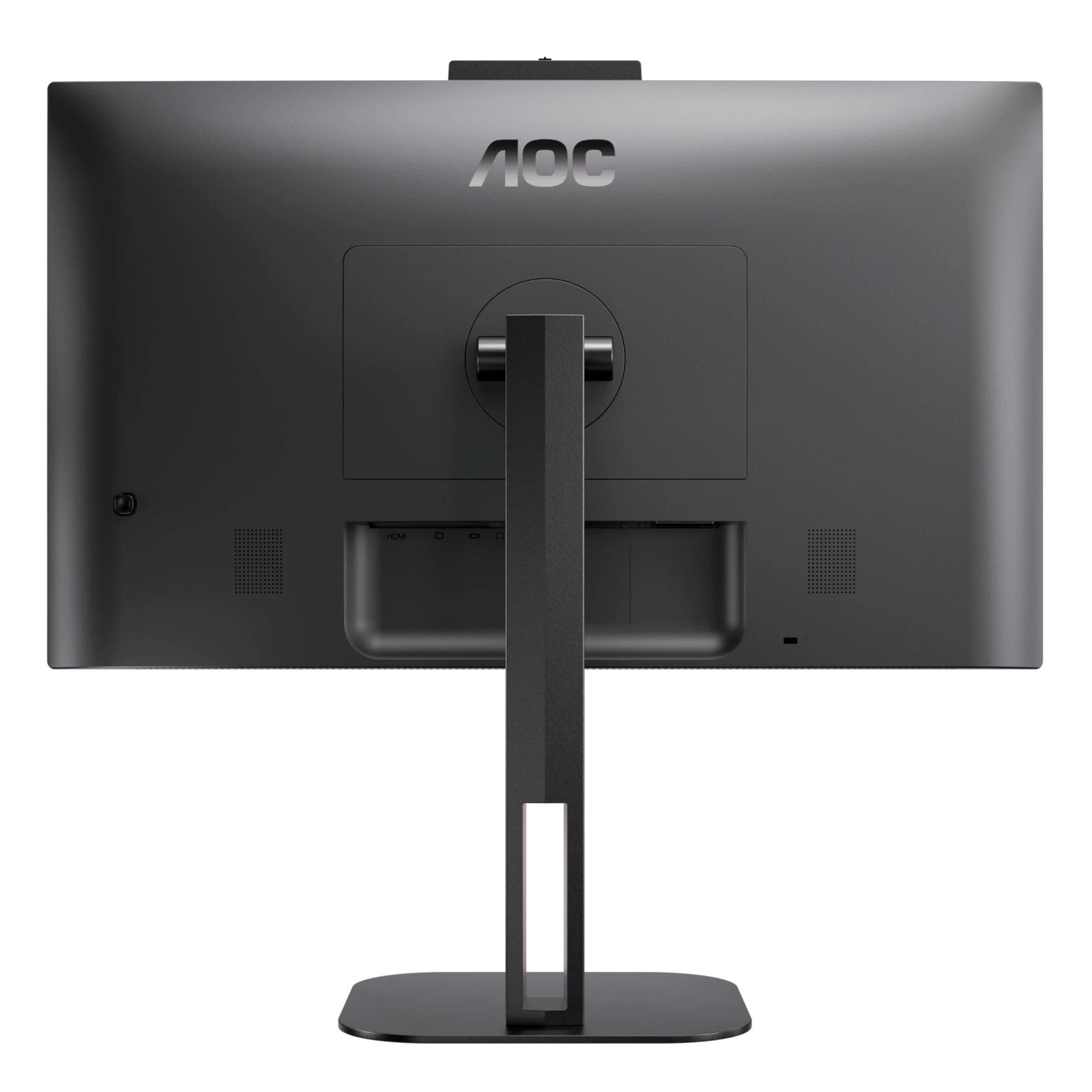 AOC 24V5CW - Monitor da 24 Pollici FHD, Webcam, Speaker, Height-Adjustable 1920 x 1080, 75 Hz, HDMI, DisplayPort, USB-C, USB Hub Nero, Regolazione altezza - Webcam, 24 pollice FHD