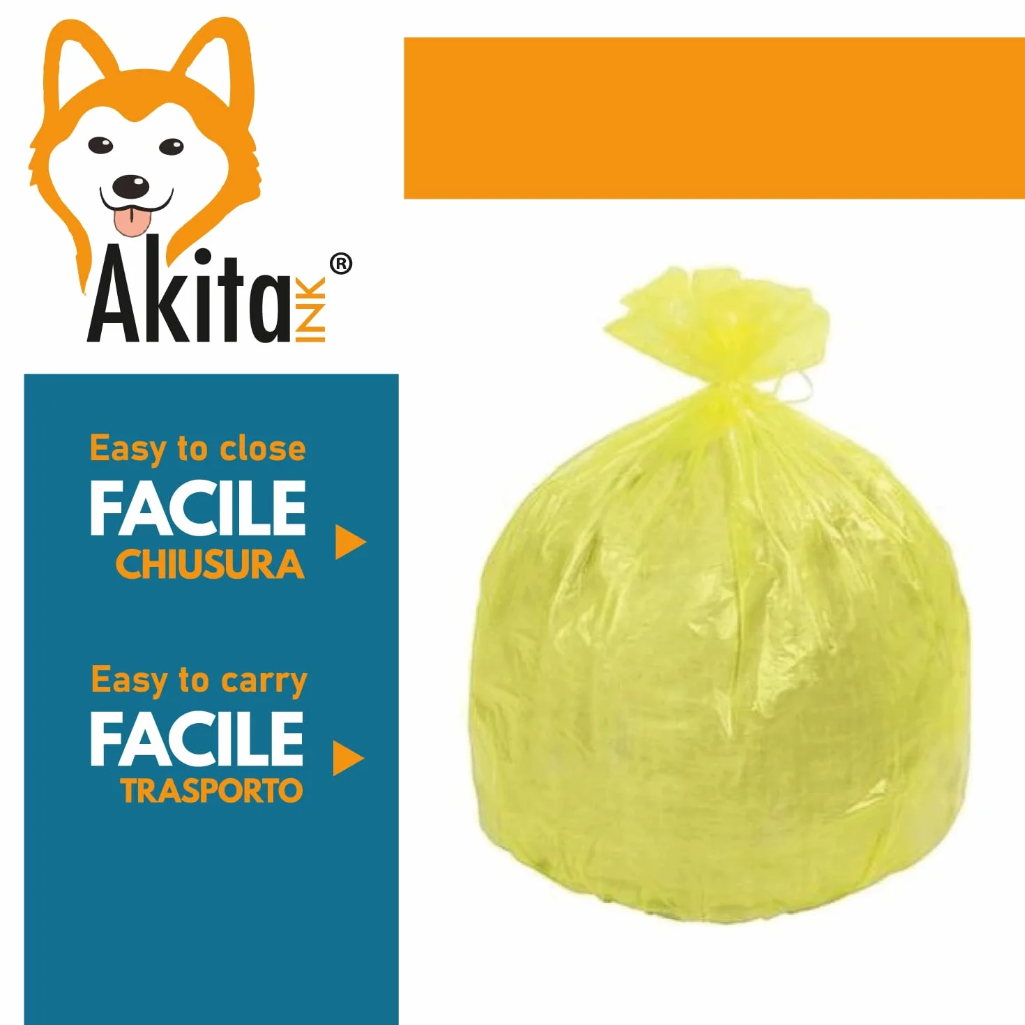 Sacchetti Spazzatura 30L 50x60cm Trasparente Antigoccia Antistrappo 6 Rotoli 120 Sacchi