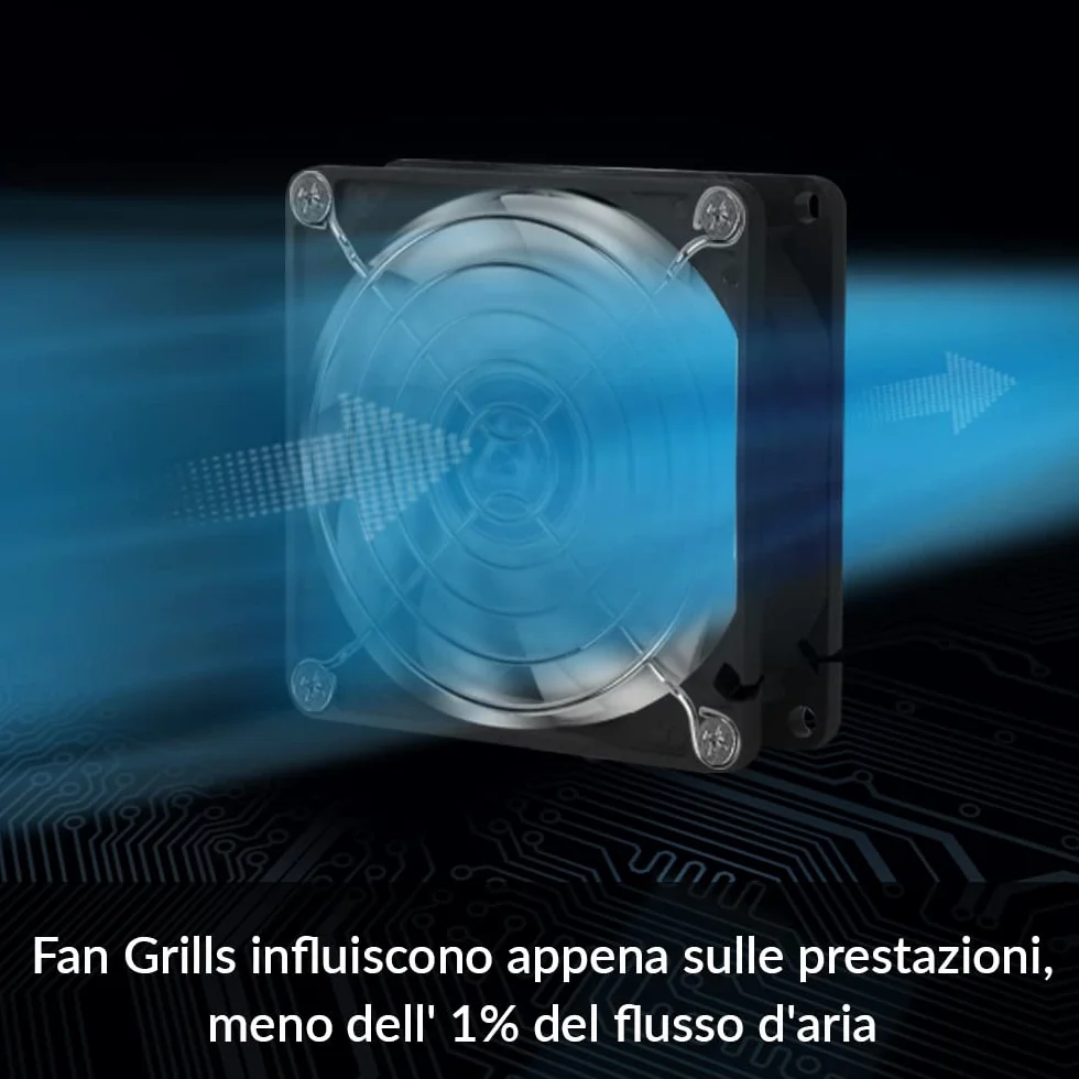 ARCTIC Fan Grill 80 mm - Griglia Per Ventole PC, Struttura In Acciaio Cromato, Protezione Ventole Per Computer, Compatibile Con Ventole Da 80mm, Resistente - Cromata
