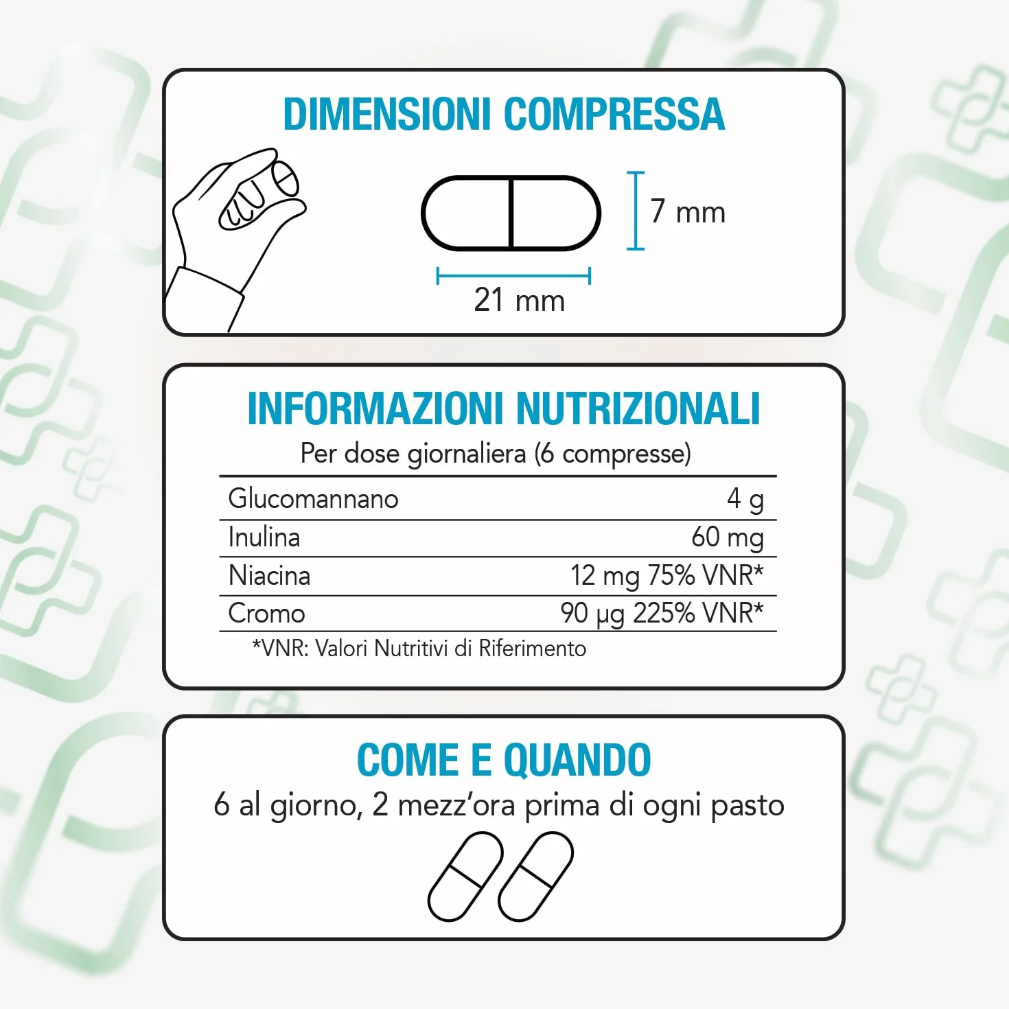 PiùLife Glucomannano Forte 240 Compresse 4000 mg 95% Tit. Con Inulina Niacina Cromo Metabolismo Appetito
