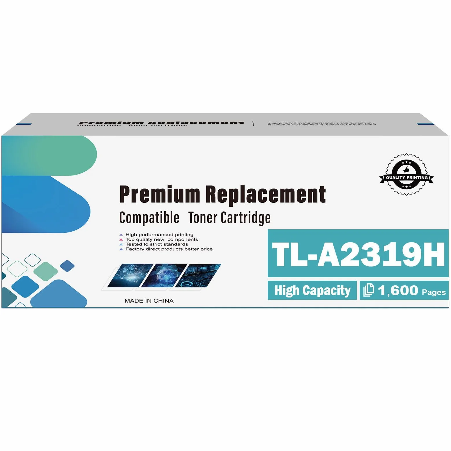 TL-A2310H TL-A2319H Cartuccia di Toner Compatibile per BP2309W | 1600 Pagine [Nero*1] Compatibile per BM2309W BM2309AW BP2300W BM2300W BM2300AW Stampanti