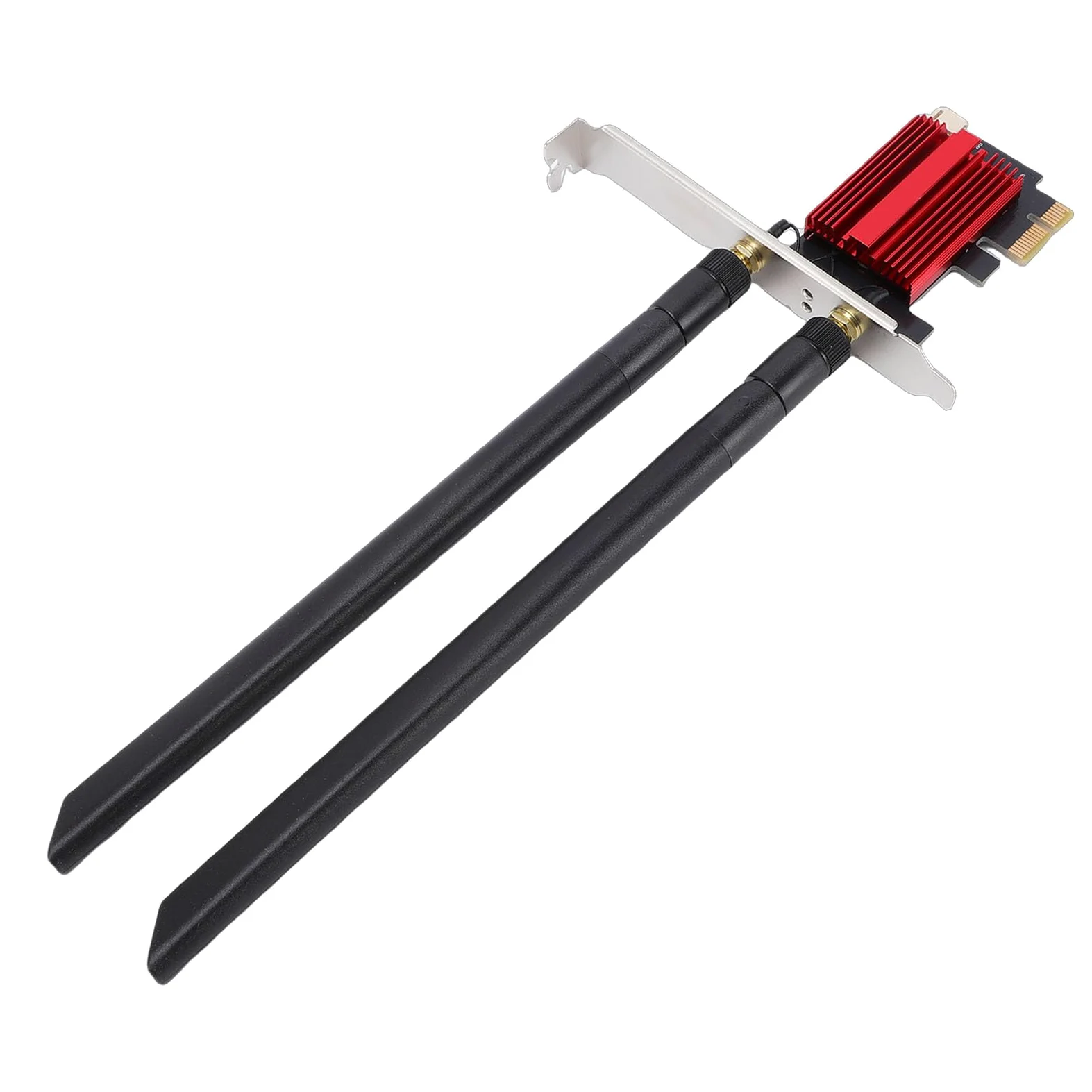 Scheda Wireless WiFi 7 PCIe, Scheda di Rete Tripla Banda per PC Desktop, Adattatore di Rete Bluetooth 5.4 con velocità 6400Mbps e Doppia Antenna 8dBi, Ideale per Reti 10/11