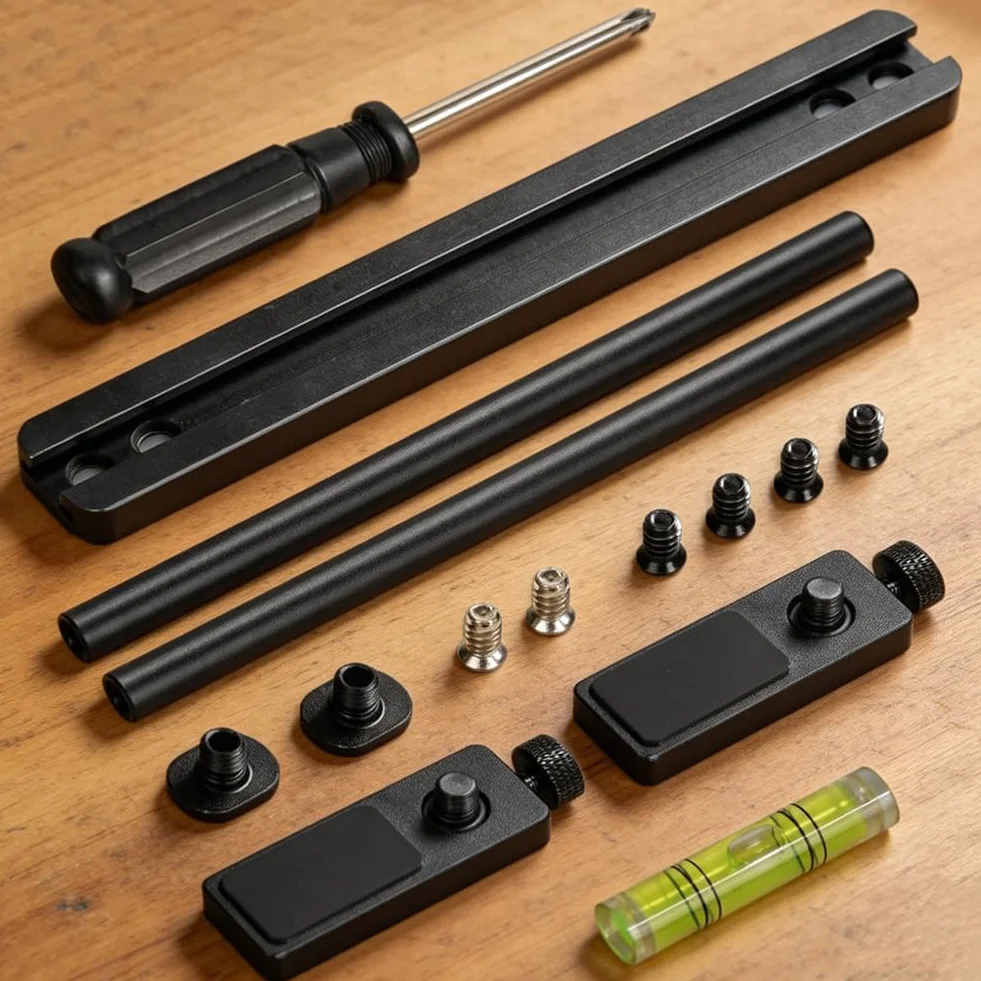 Supporto per scheda grafica, supporto per scheda video, altezza GPU, scorrevole, supporto GPU, supporto per scheda grafica per componenti computer, alluminio 128 mm (doppia asta)