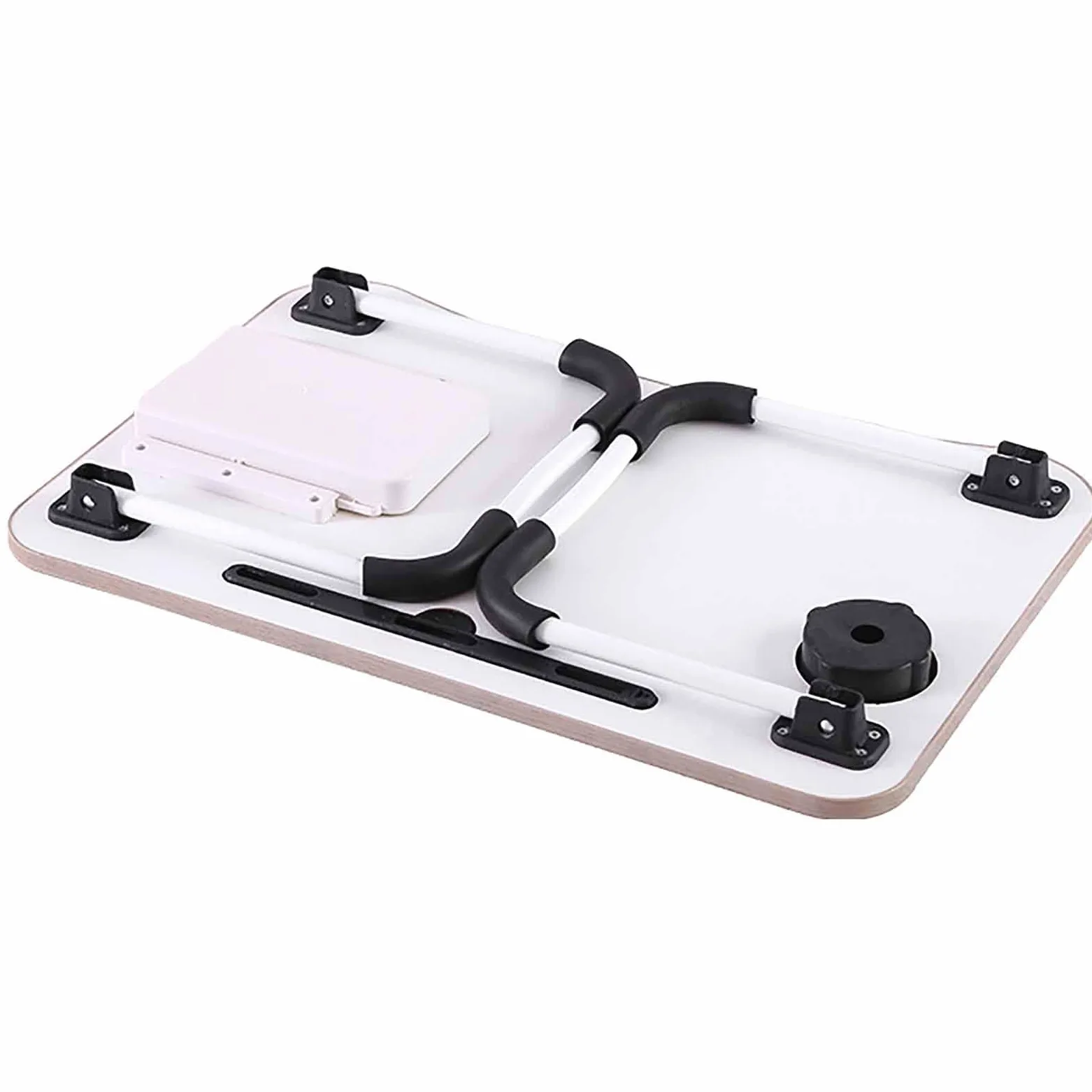 Scrivania per Laptop Multifunzionale Supporto per Laptop Pigro Tavolino Pieghevole Portatile Tavolino da Letto con Cassetto Portaoggetti,Pink