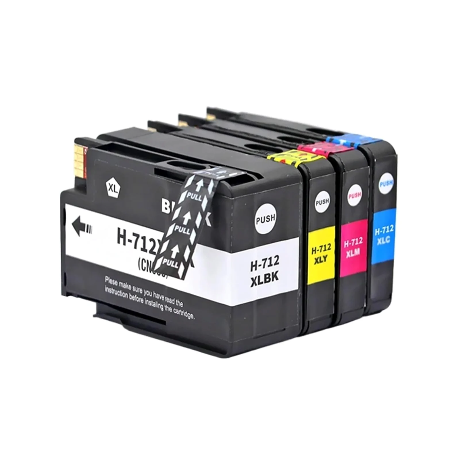 Cartucce d'inchiostro 712XL compatibili for HP DesignJet T210 T230 T250 | T630 T650, capacità XL, fornitura inchiostro, stampa di grande formato