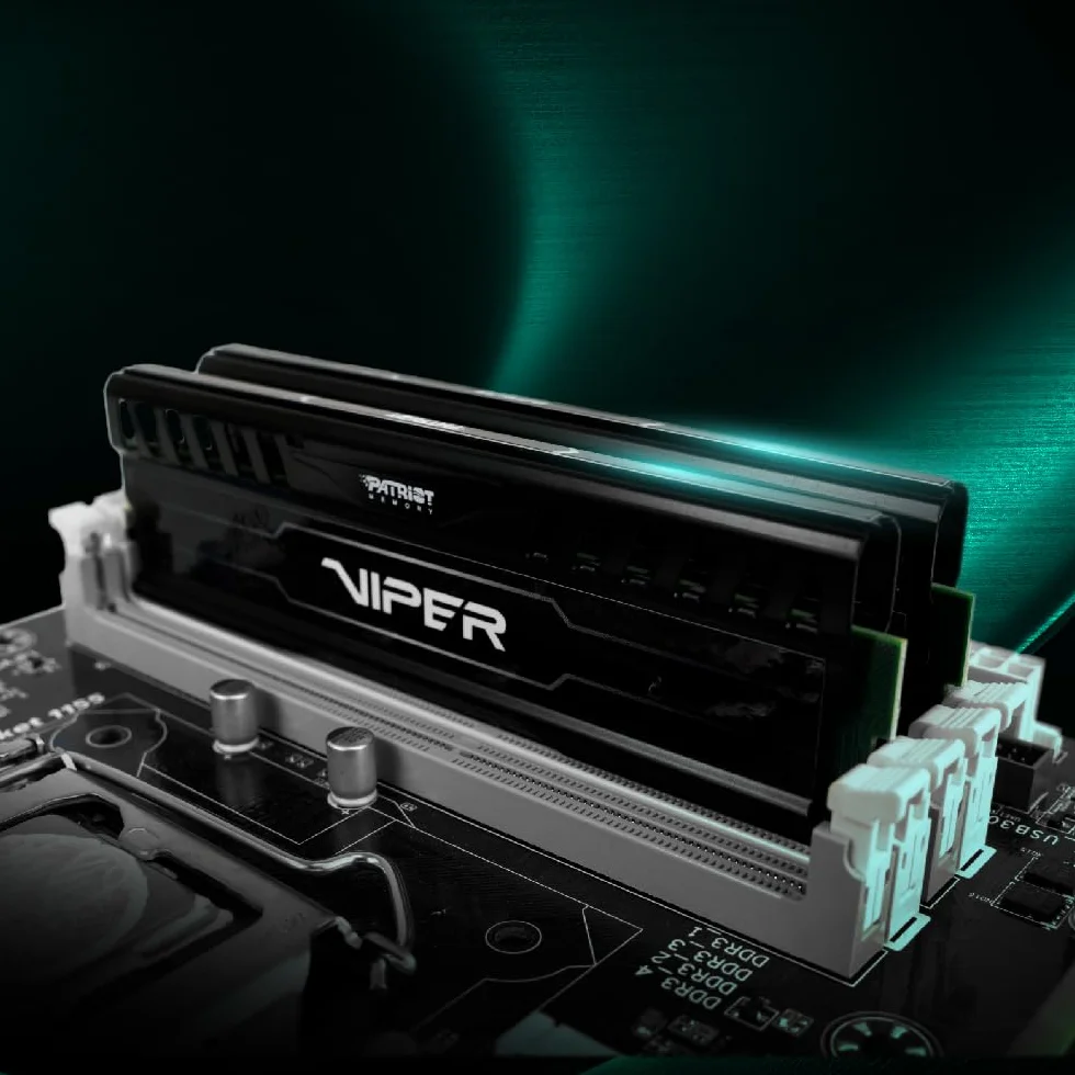 Patriot Memory Viper 3 Black Mamba DDR3 1600 16GB (2x8GB) C9 Kit Memoria Gaming XMP 1.3 Nero PV316G160C9K