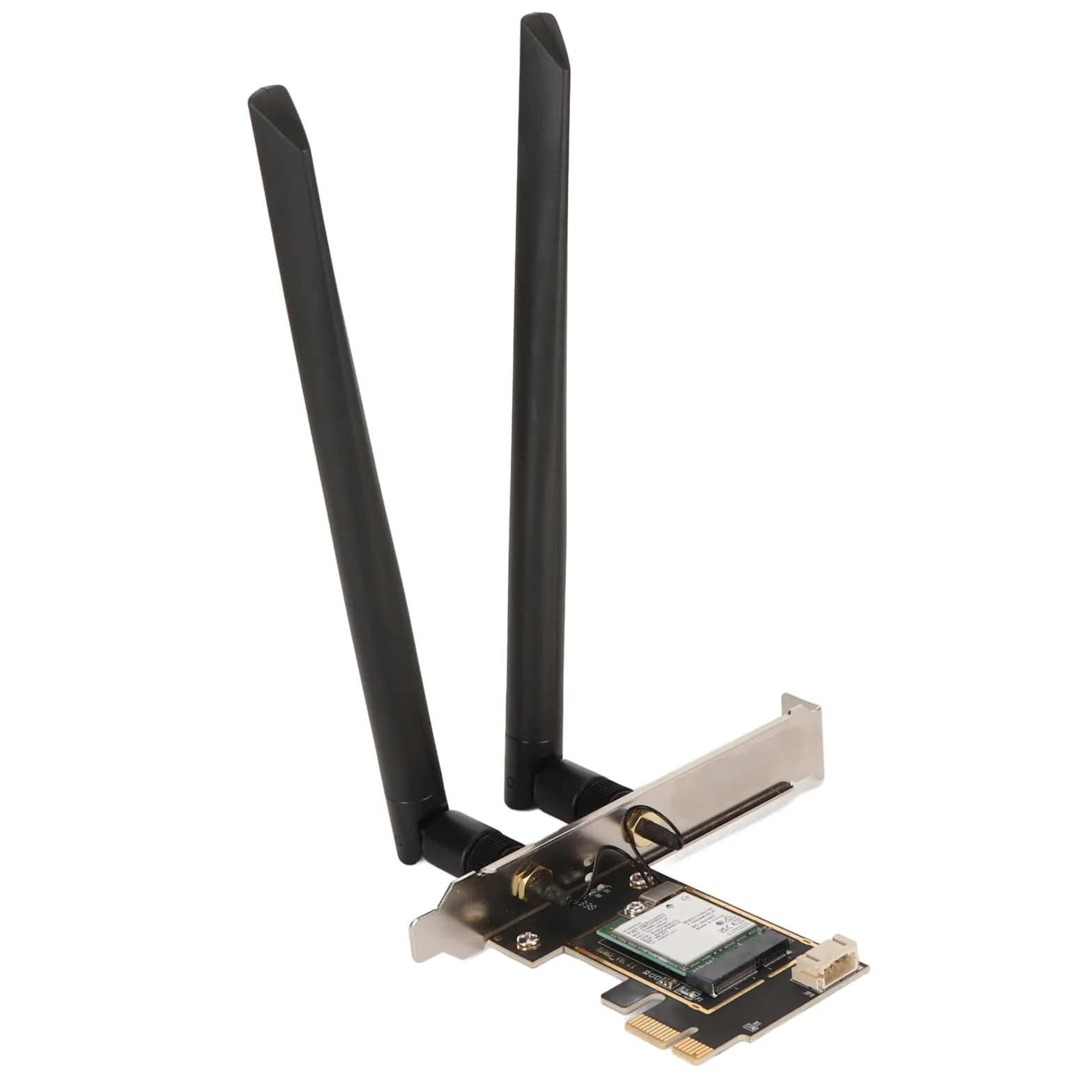 Scheda WiFi PCIe a 3 Bande Scheda Adattatore di Rete Wireless a Installazione Rapida 8774Mbps per PC 10 11, Facile da Usare per Computer Desktop