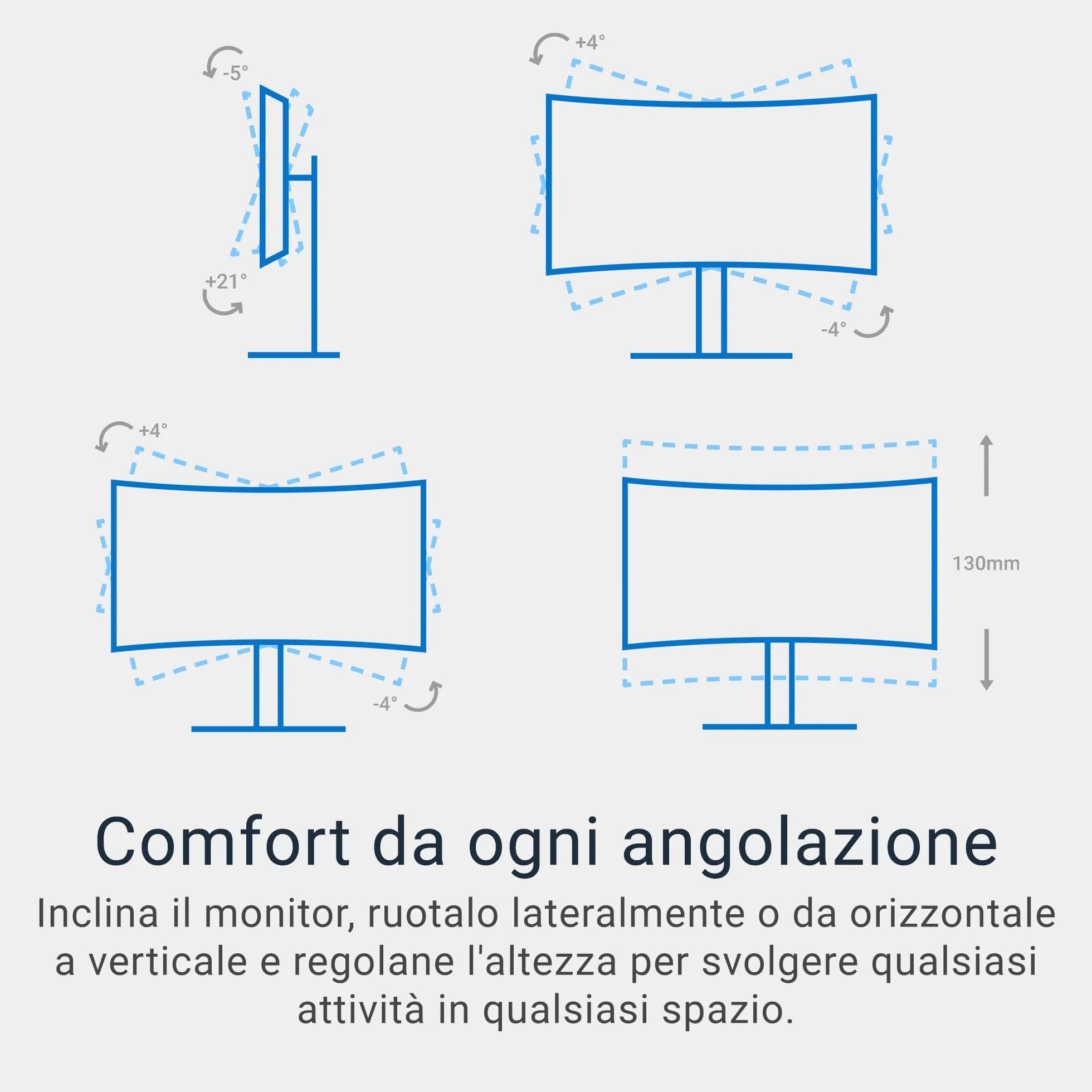 Dell 34 Plus USB-C Monitor - S3425DW, WQHD (3440x1440), 21:9 Curvo, 120Hz, VA, 1ms, AMD FreeSync Premium, HDR10, Regolabile in Altezza, Altoparlanti integrati, 2 USB-C, 2 HDMI, 3 Anni di Garanzia