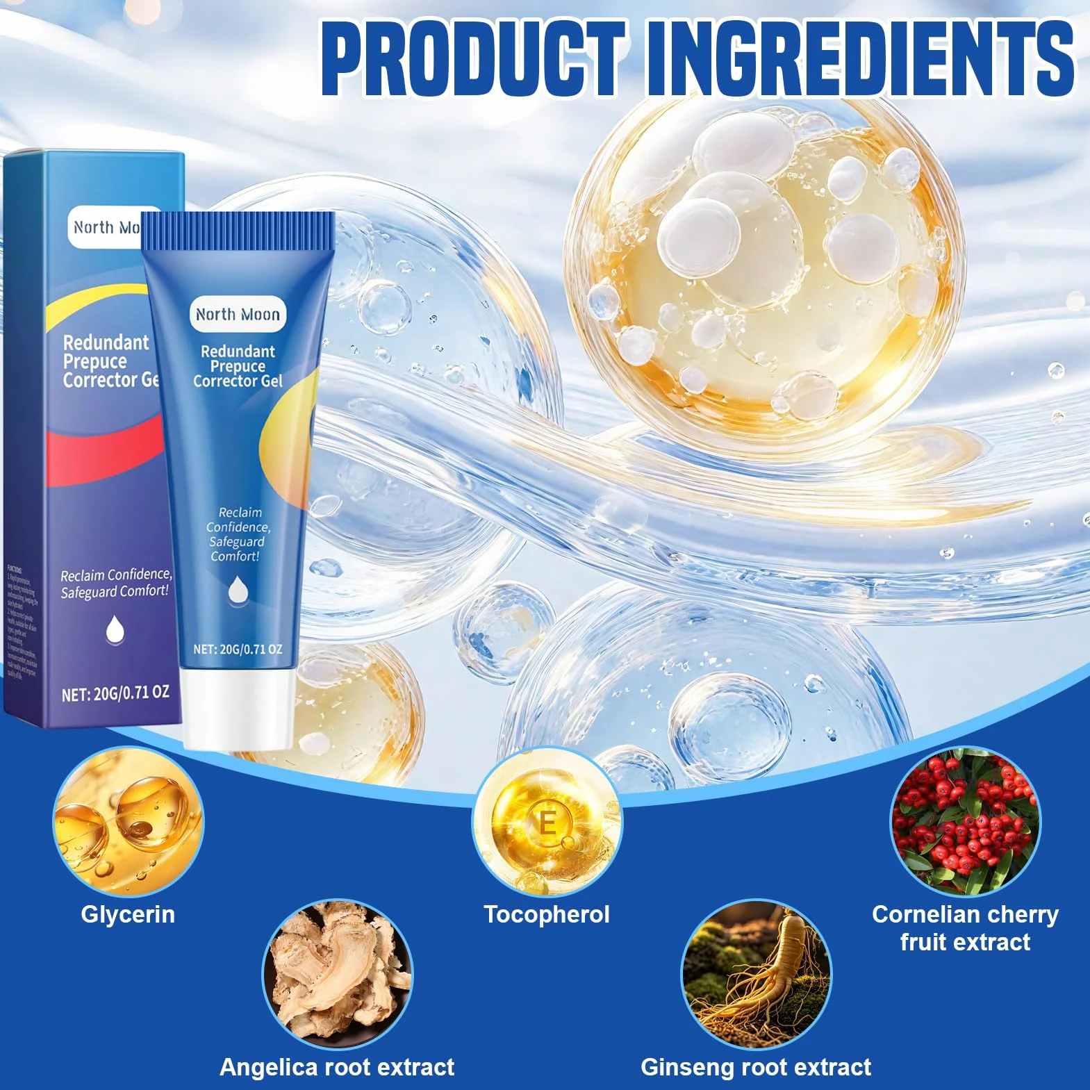 Gel correttore per fimosi con anelli stretching, unguento naturale al cortisone per restringimento del prepuzio