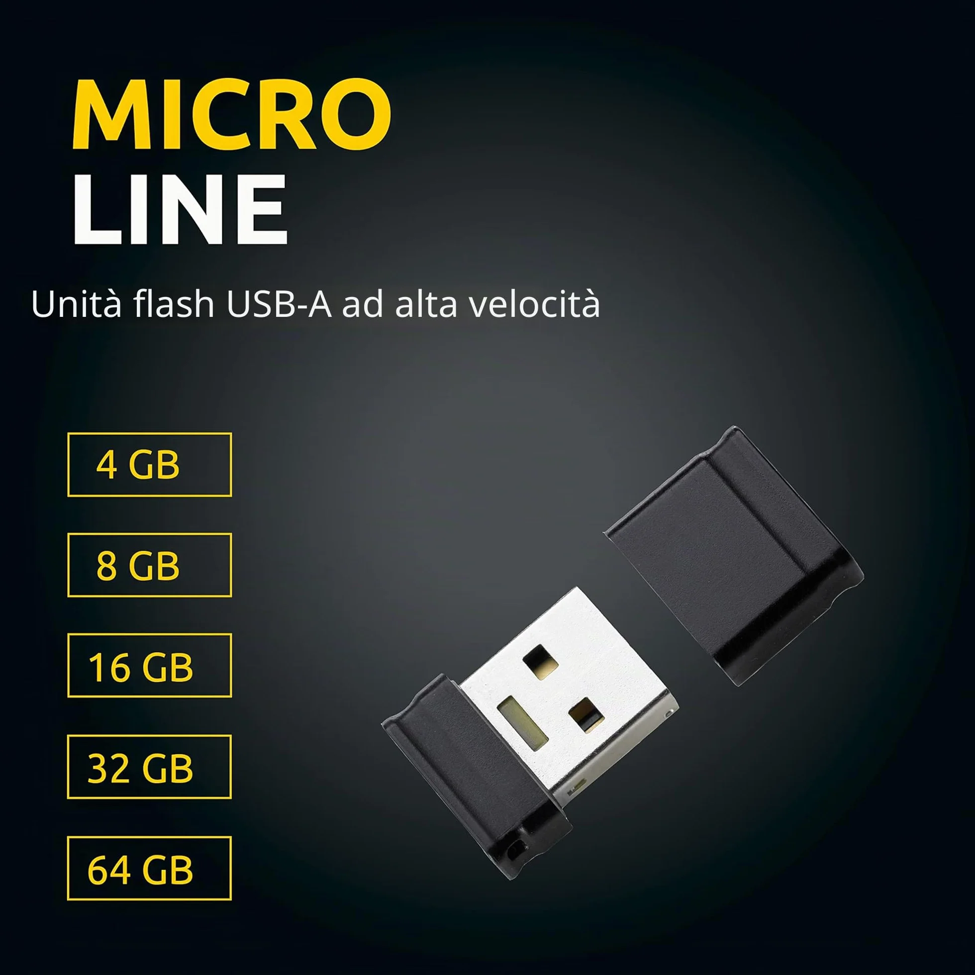 Intenso Micro Line Chiavetta USB 16 GB USB 2.0 Nero