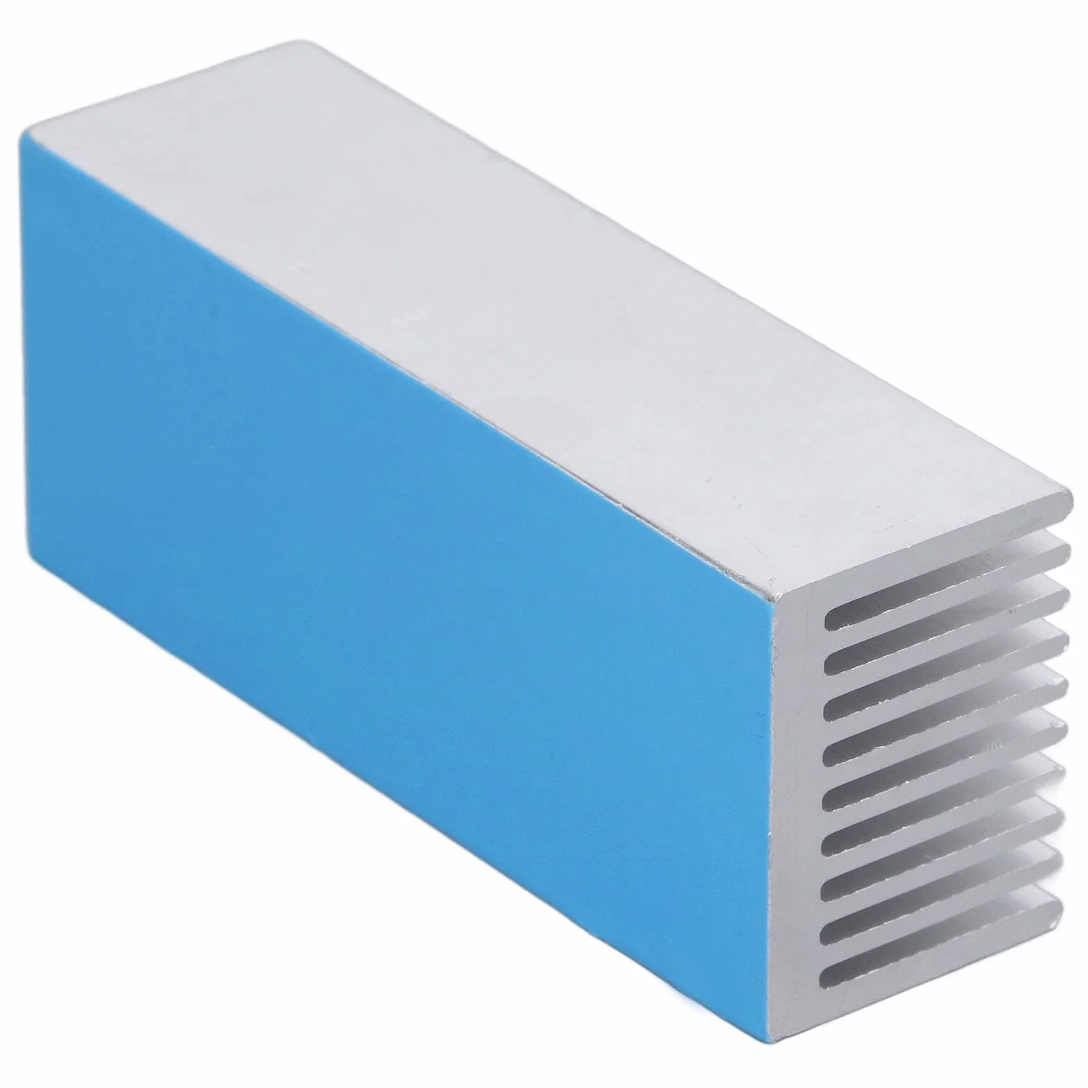 Radiatore di Raffreddamento a Dissipazione di Calore in Alluminio 2 Pezzi per Scheda di Alimentazione della CPU 100x40x30mm(With thermal conductive adhesive)