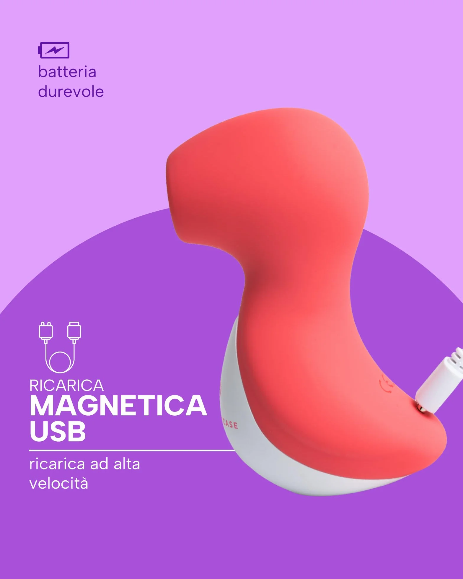 MySecretCase Succhia Clitoride Squirt Stimolatore 10 Modalità Suzione Silenzioso Silicone Vibratore Donna Impermeabile