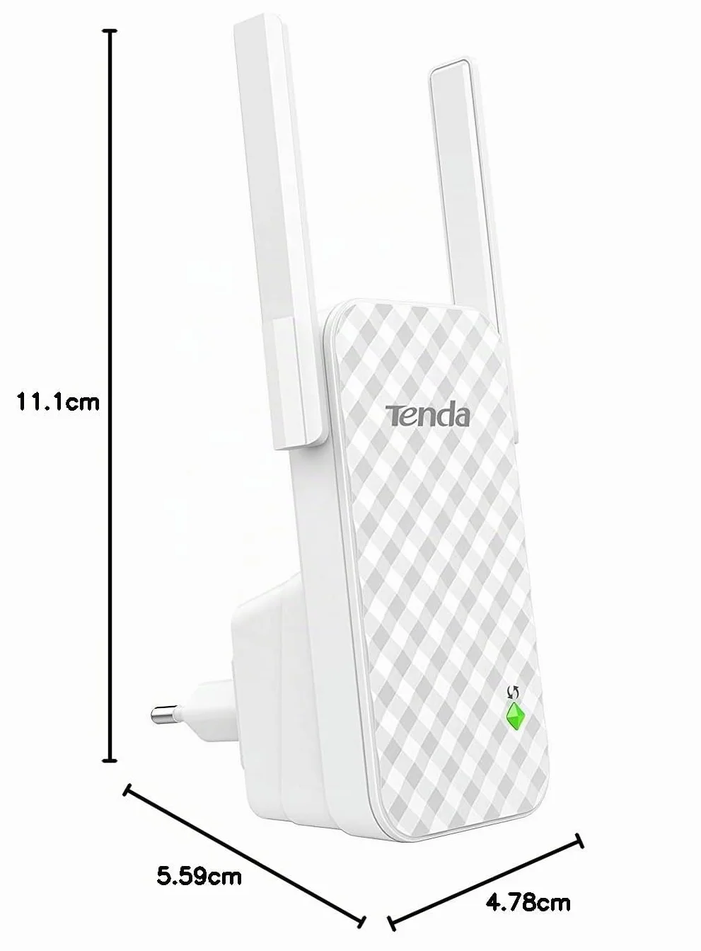 Tenda A9 Ripetitore WiFi Extender e Access Point, Velocità Single Band 300Mbps, Compatibile con i principali router, Installazione facile, Bianco