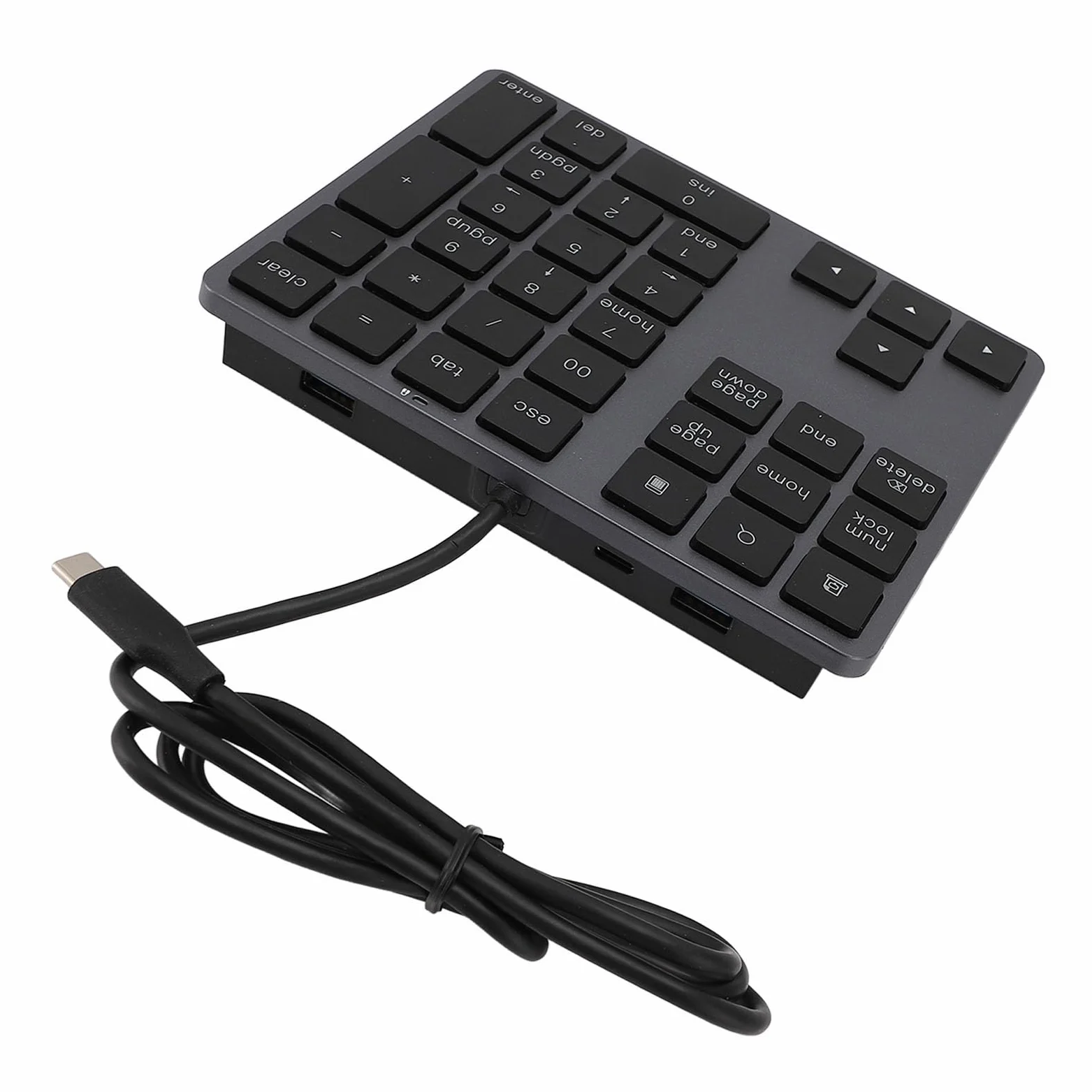 Tastierino Numerico Cablato Tastiera Esterna Sottile per Laptop e PC Desktop 34 Tasti Hub di Input Dati Efficiente USB C