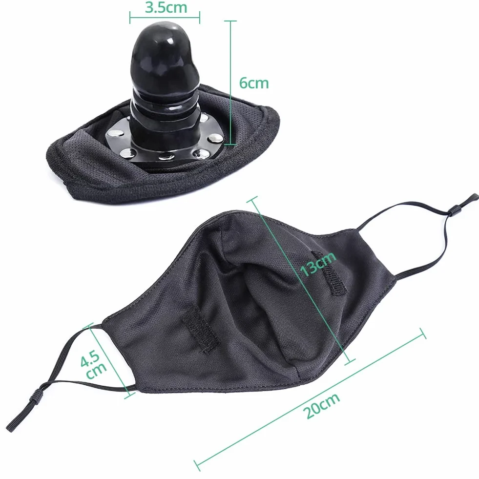 SXOVO Maschera Pene Bocca Palla Gag Cosplay Gioco di Ruolo Sex Challenge SM Unisex