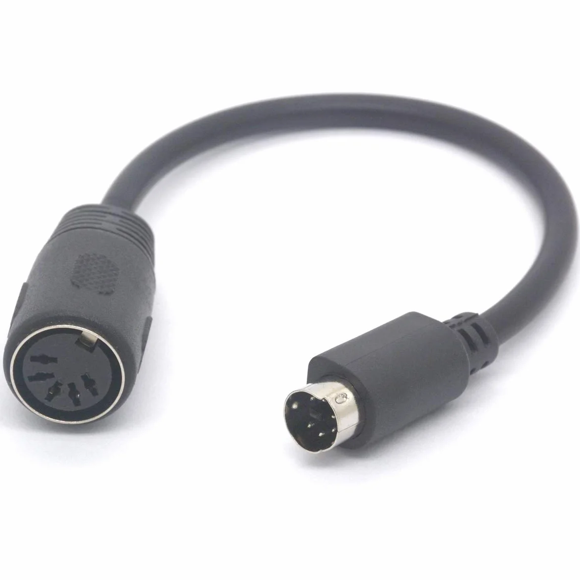 Adattatore per tastiera PS/2 a AT da 6 pin mini DIN maschio a 5 pin MIDI femmina, 5 femmina a 6 maschio