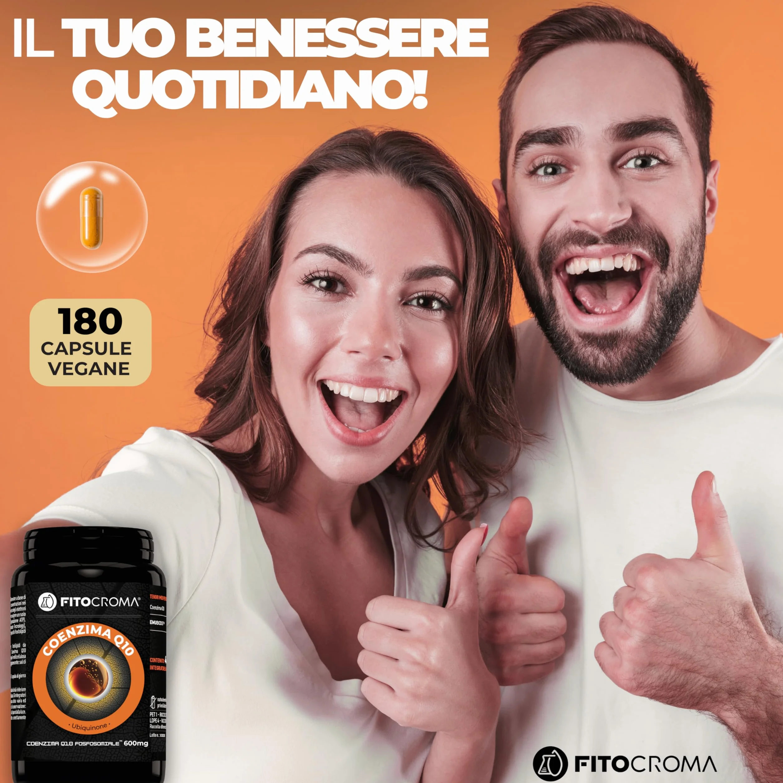 Coenzima Q10 300mg 180 capsule Ubiquinone Fosfosomiale™ Coq10 integratore