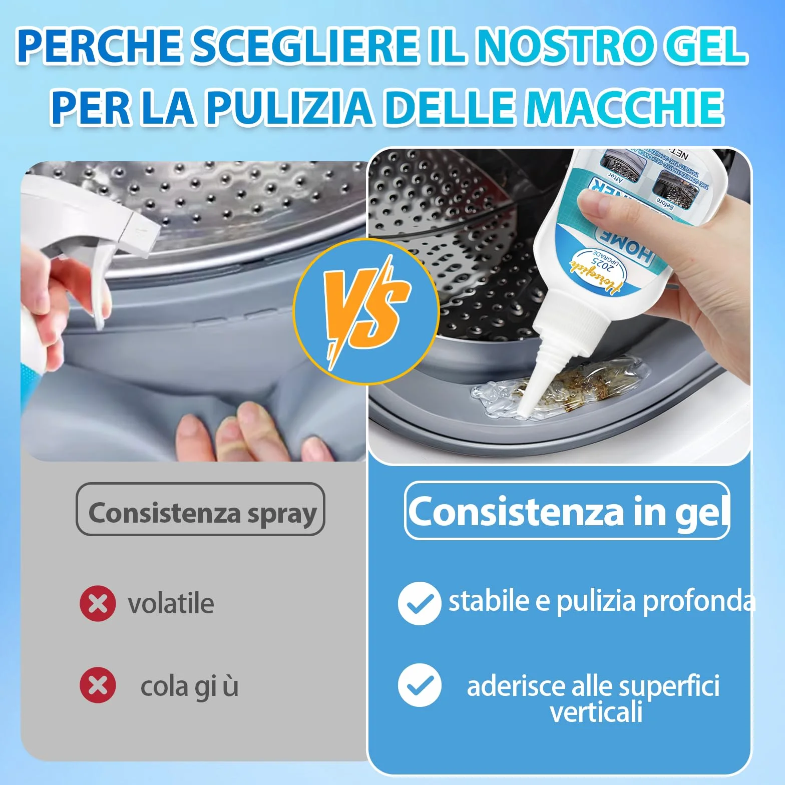 Antimuffa Gel con Spazzola 220 ml Detergente per Muffa per Muri Interni Bagno Cucina Doccia Piastrelle Lavandino