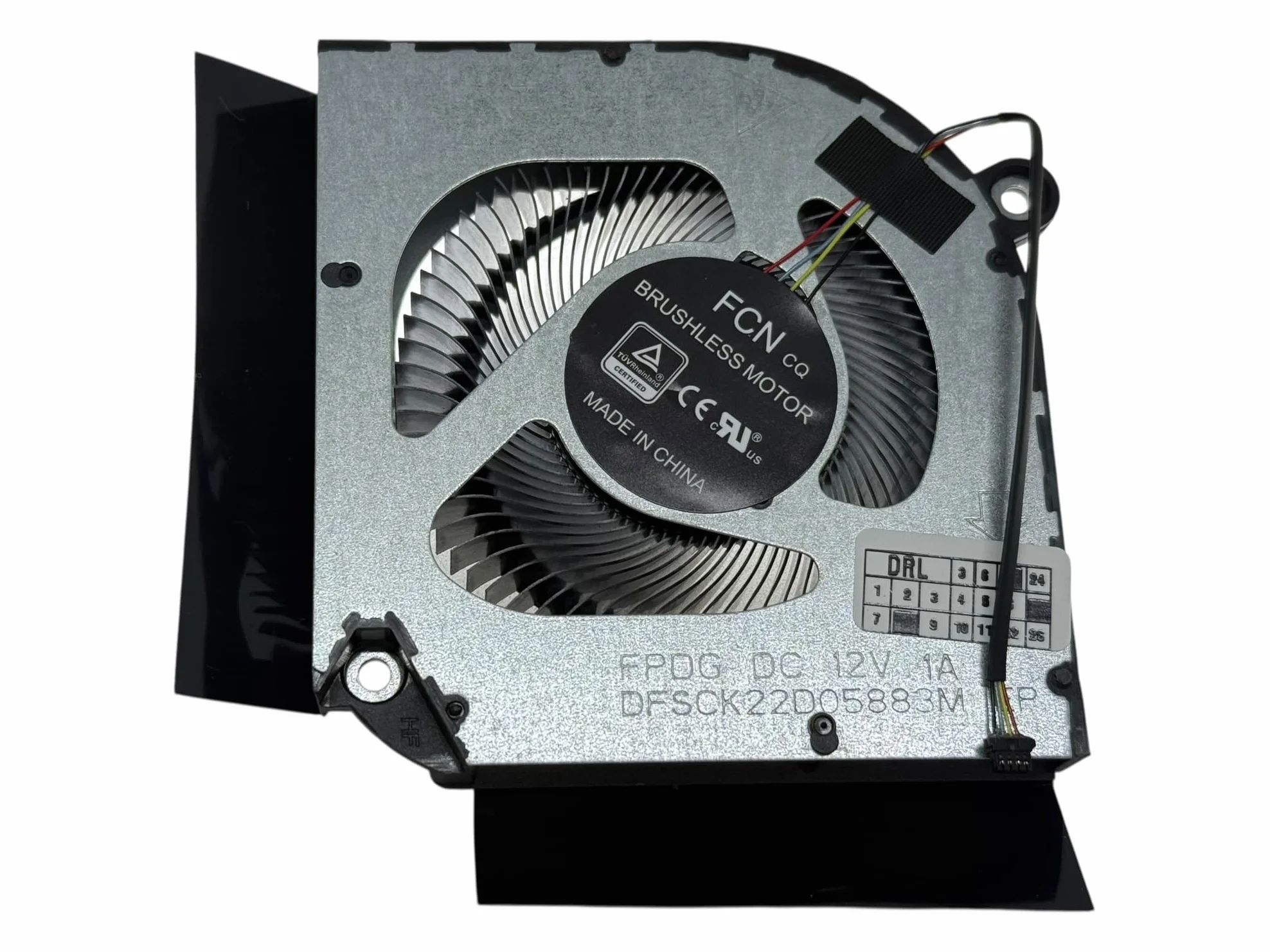 CPU Cooling Fan for Acer Predator Helios Neo 16 PHN16-71, Neo 18 PHN18-71, PN: 23.QLTN7.002, DC12V 1A