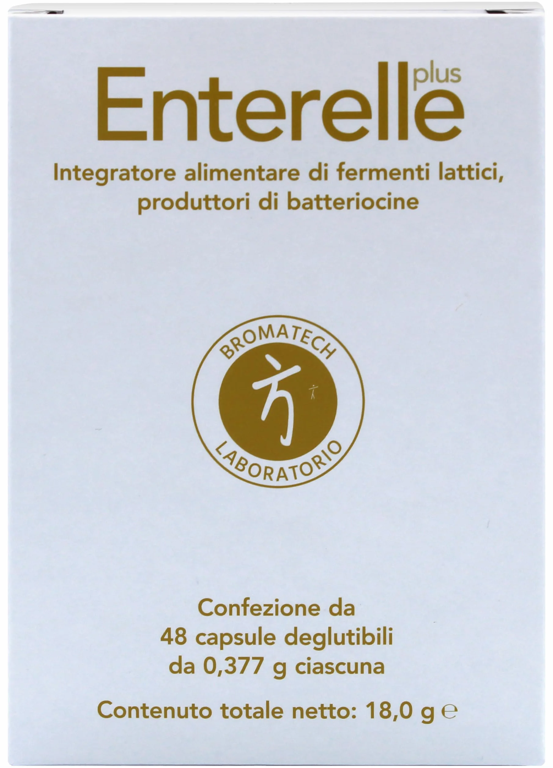 Bromatech Enterelle Plus Integratore Alimentare Fermenti Lattici 18 gr 48 cps