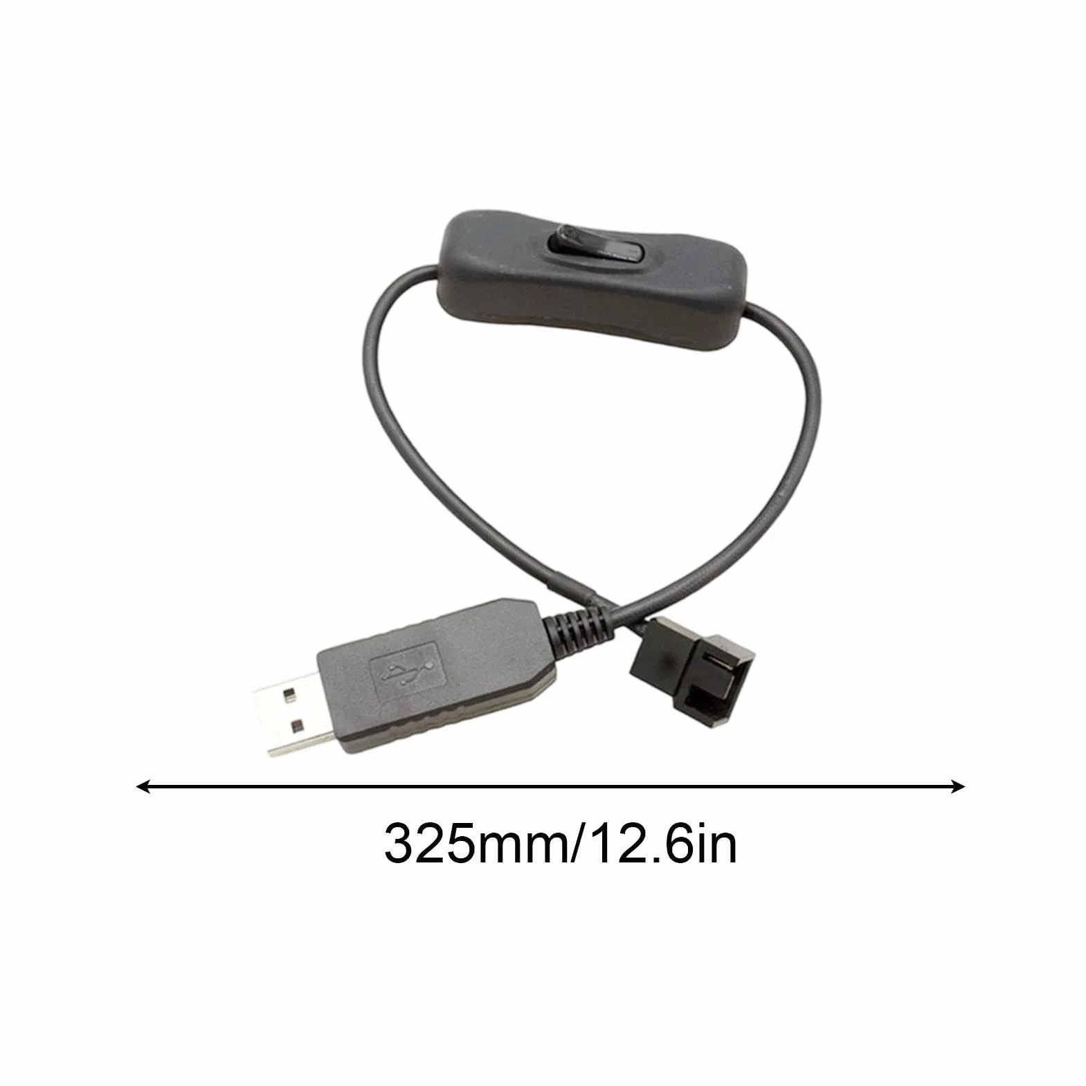 Controller Ventola USB Hub Controllo Velocità 3 Pin 4 Pin Adattatore Step-up per PC Desktop