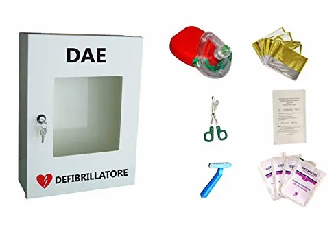 Pharma Armadietto porta defibrillatore DAE kit rianimazione primo soccorso BLSD