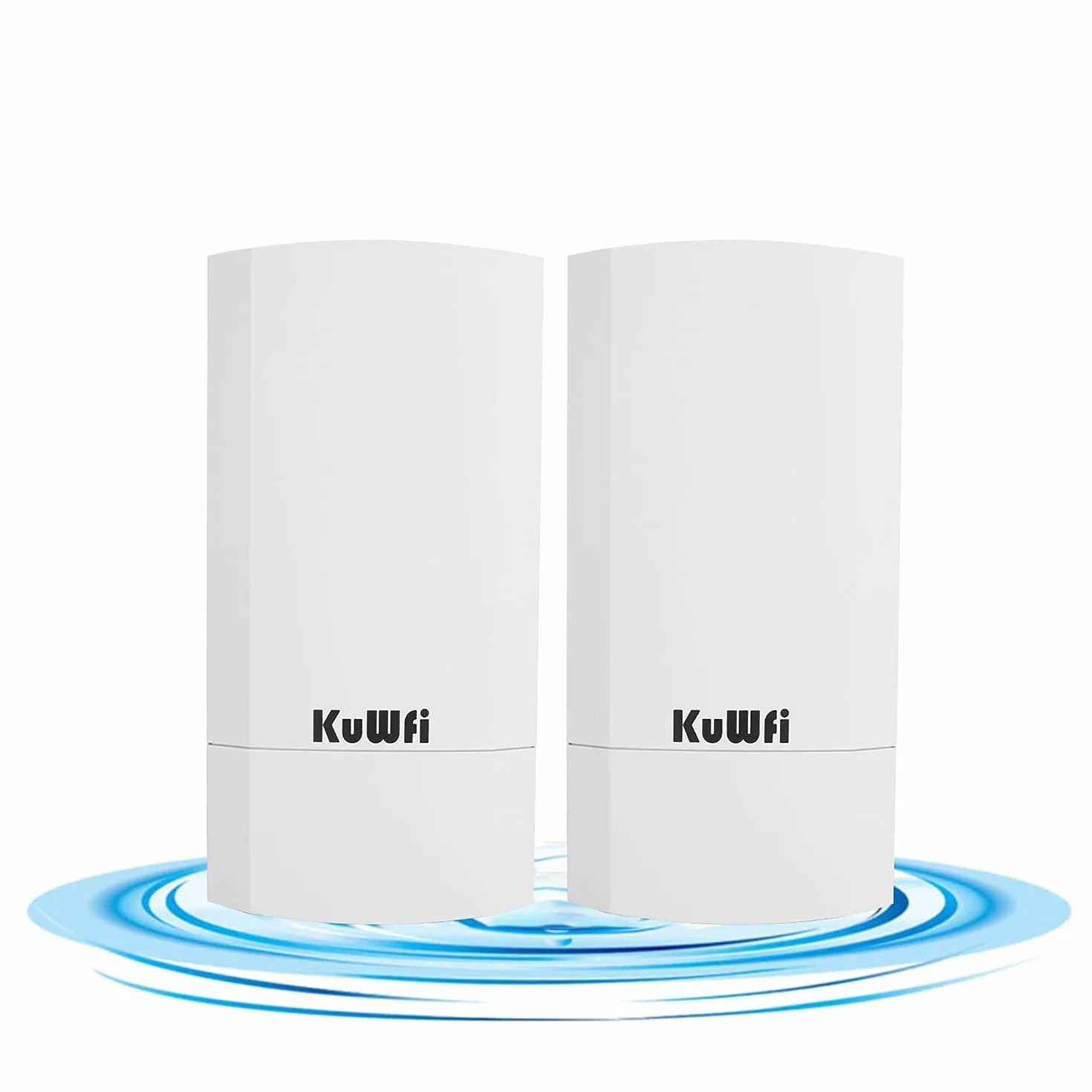 Accesso Point Esterno, KuWFi 300 Mbps Wireless Bridge/CPE Point-to-Point per Interni ed Esterni Supporta 1 KM di Distanza per Trasmissione Remota PTP, Applicazione PTMP