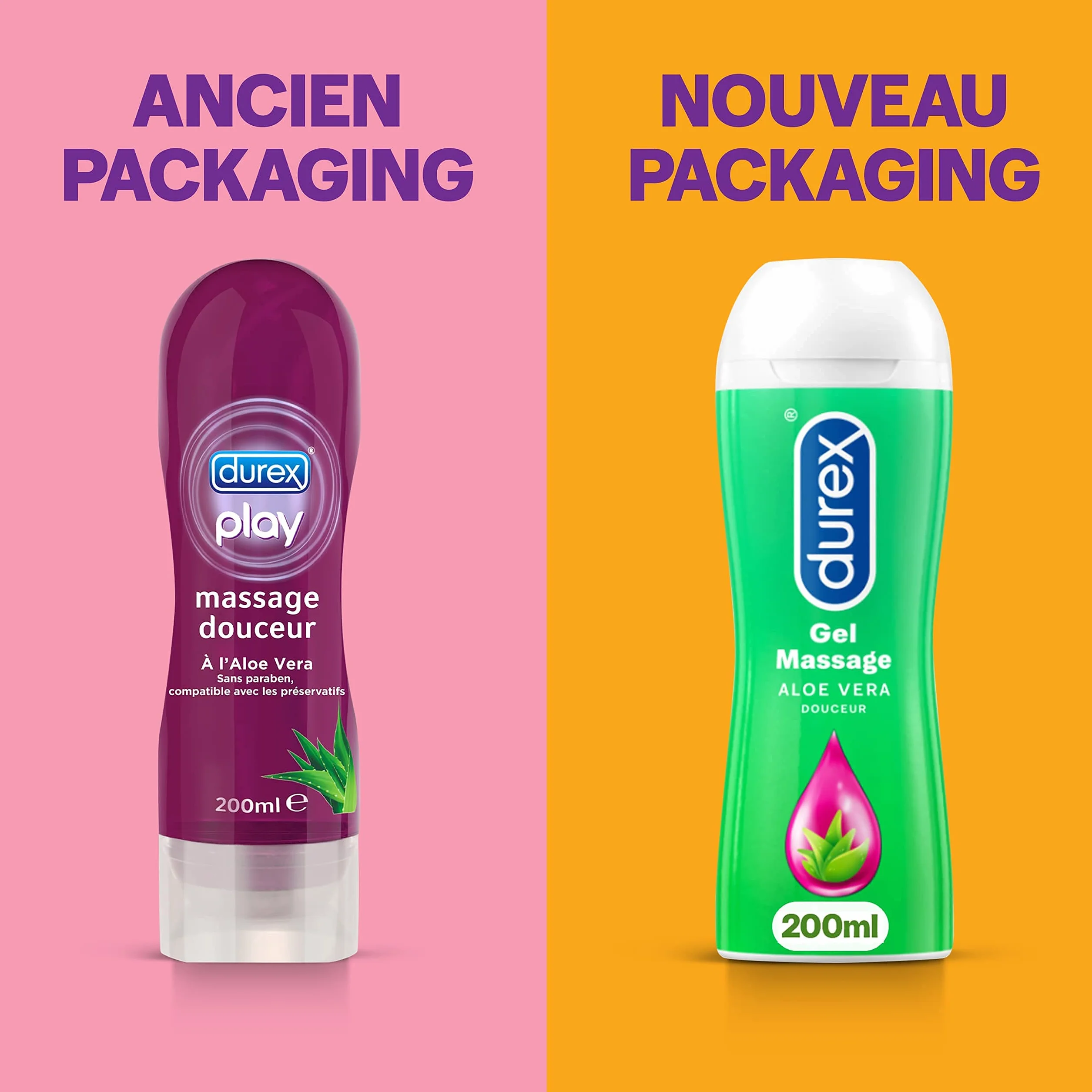 Durex Gel Lubrificanti Massaggio Aloe Vera & Piacere Set