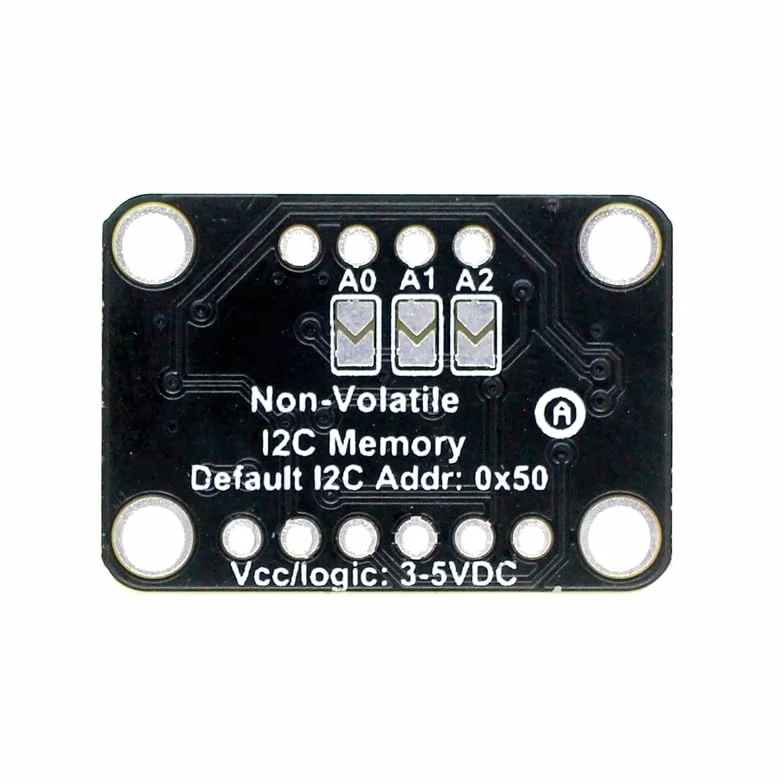 Modulo di Memoria 12C EEPROM, Modulo di alimentazione interfaccia IIC, DC 2,5 V-5,5 V 32 Kbit (4 KB) per Archiviazione Dati, Tensione di Alimentazione Compresa tra 2,5 V e 5,5 V