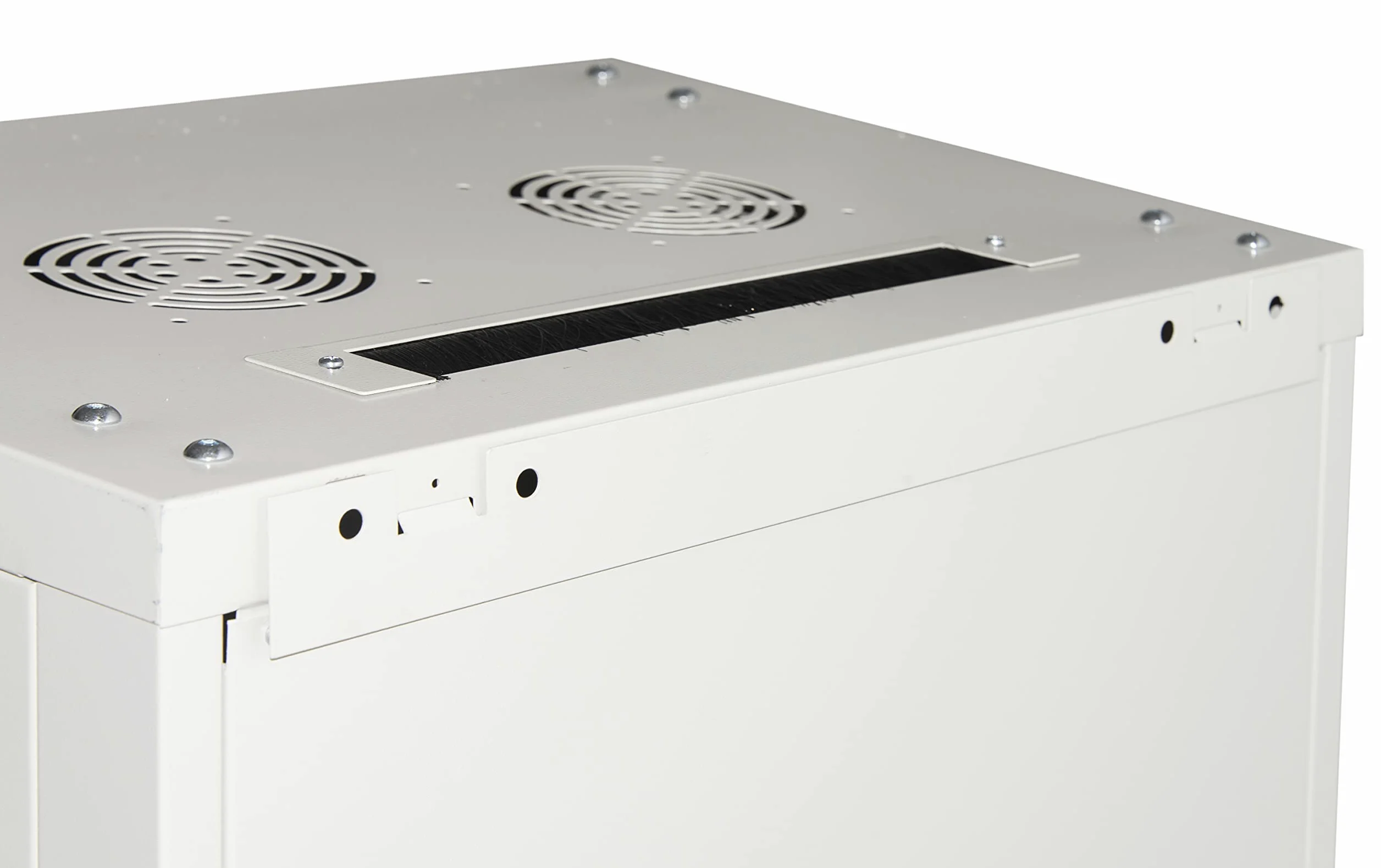 ARMADIO RACK 19" 15 UNITA' DA MURO (A) 770 x (L) 600 x (P) 450 GRIGIO DISASSEMBLATO PORTA VETRO