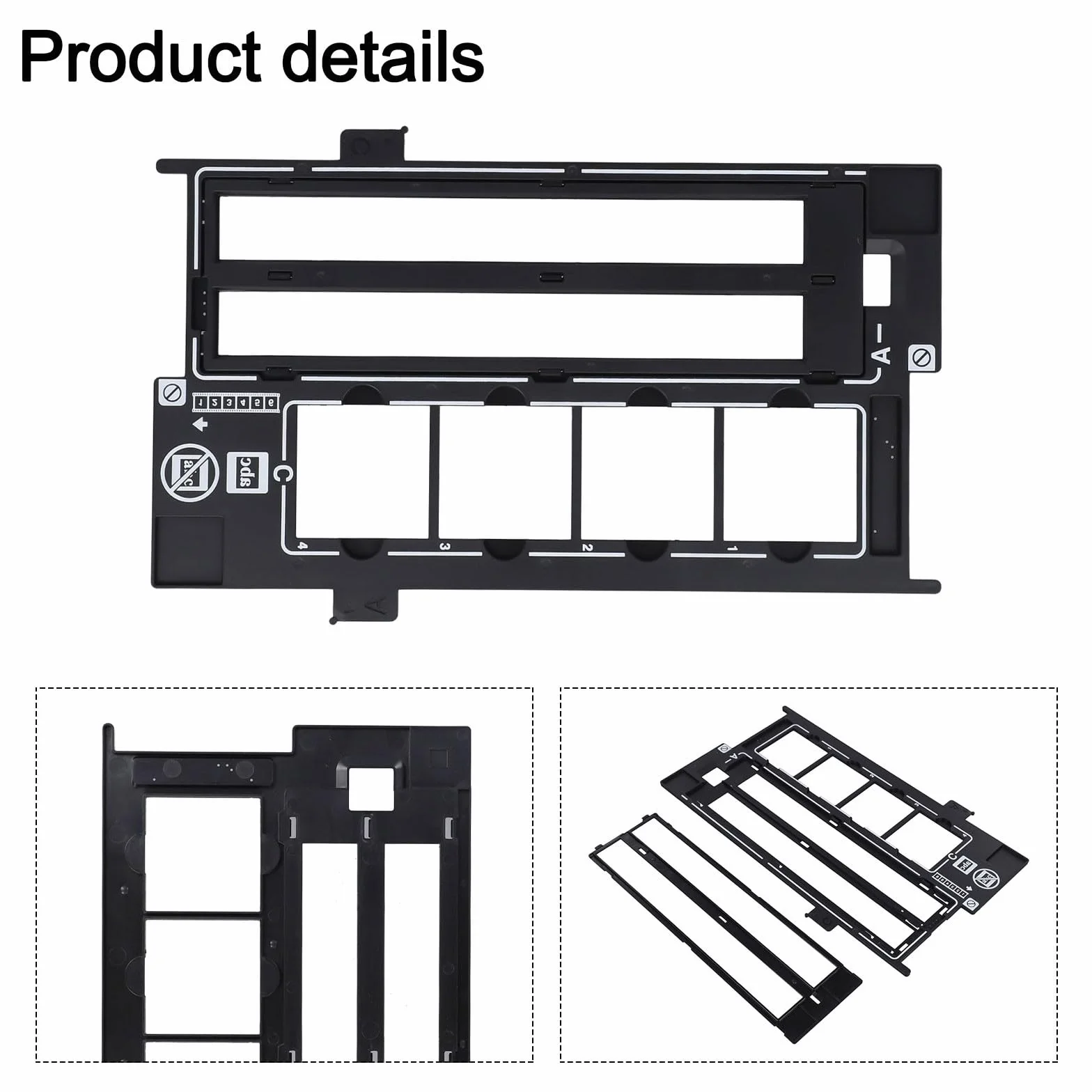 Supporto per scanner di pellicola, adattatore a scorrimento negativo per Epson V500 V600 4490, 35 mm Photo Guide